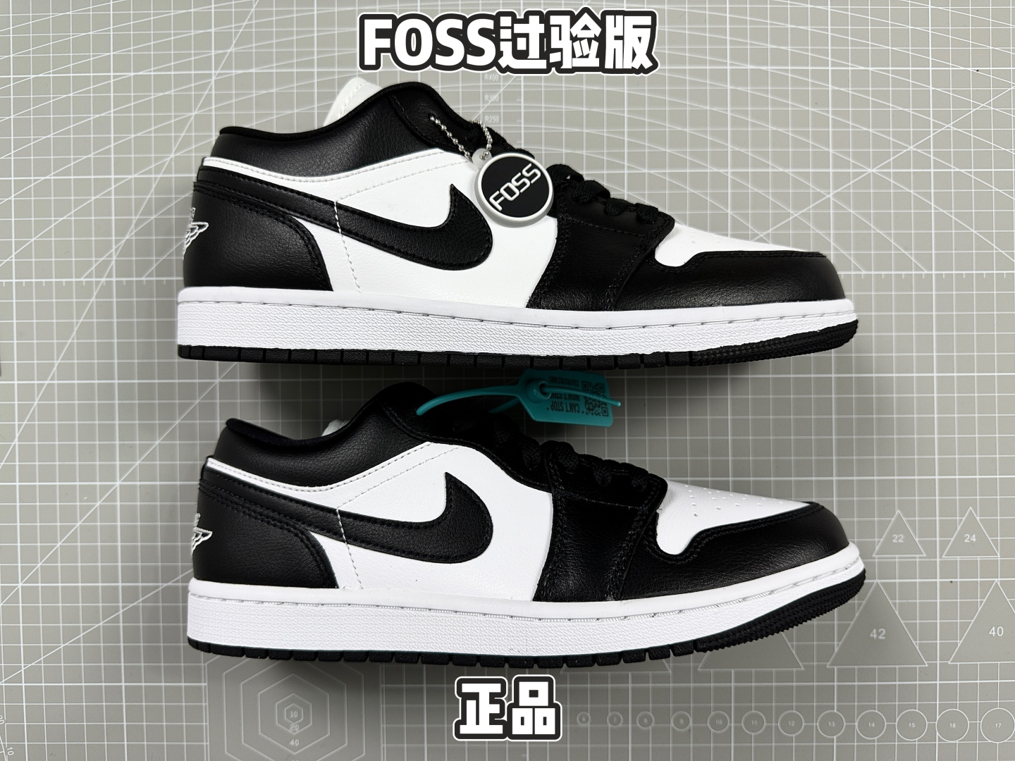 Air Jordan 1 Low Premium Leather Sneakers - Black/White 1 cmp i1750026961614 7686 0 0