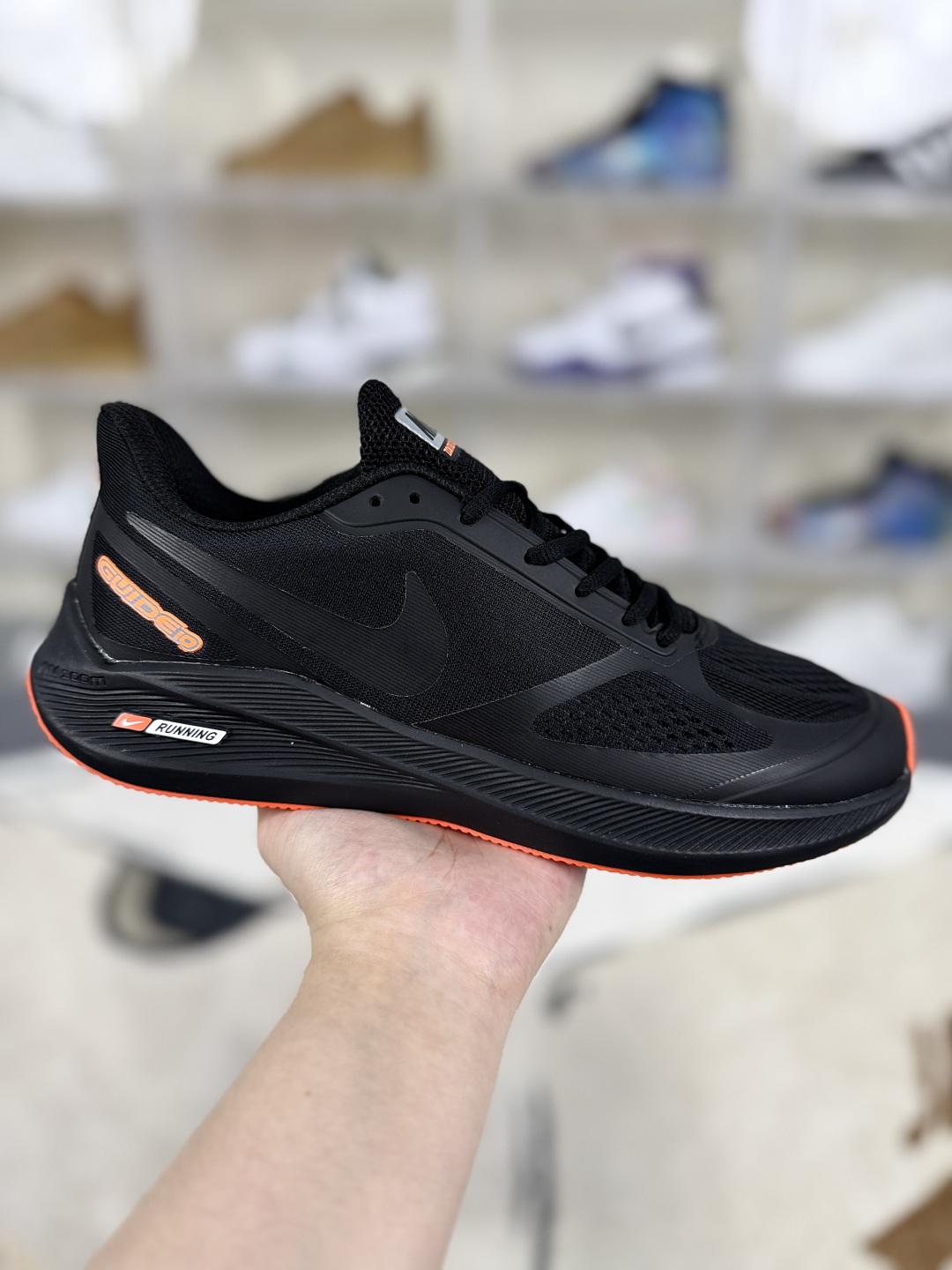 Nike Zoom Winflo 7X Running Shoes - Black/Orange, Comfort, Low Top, Unisex 2 cmp i1750275667936 9753 0 0