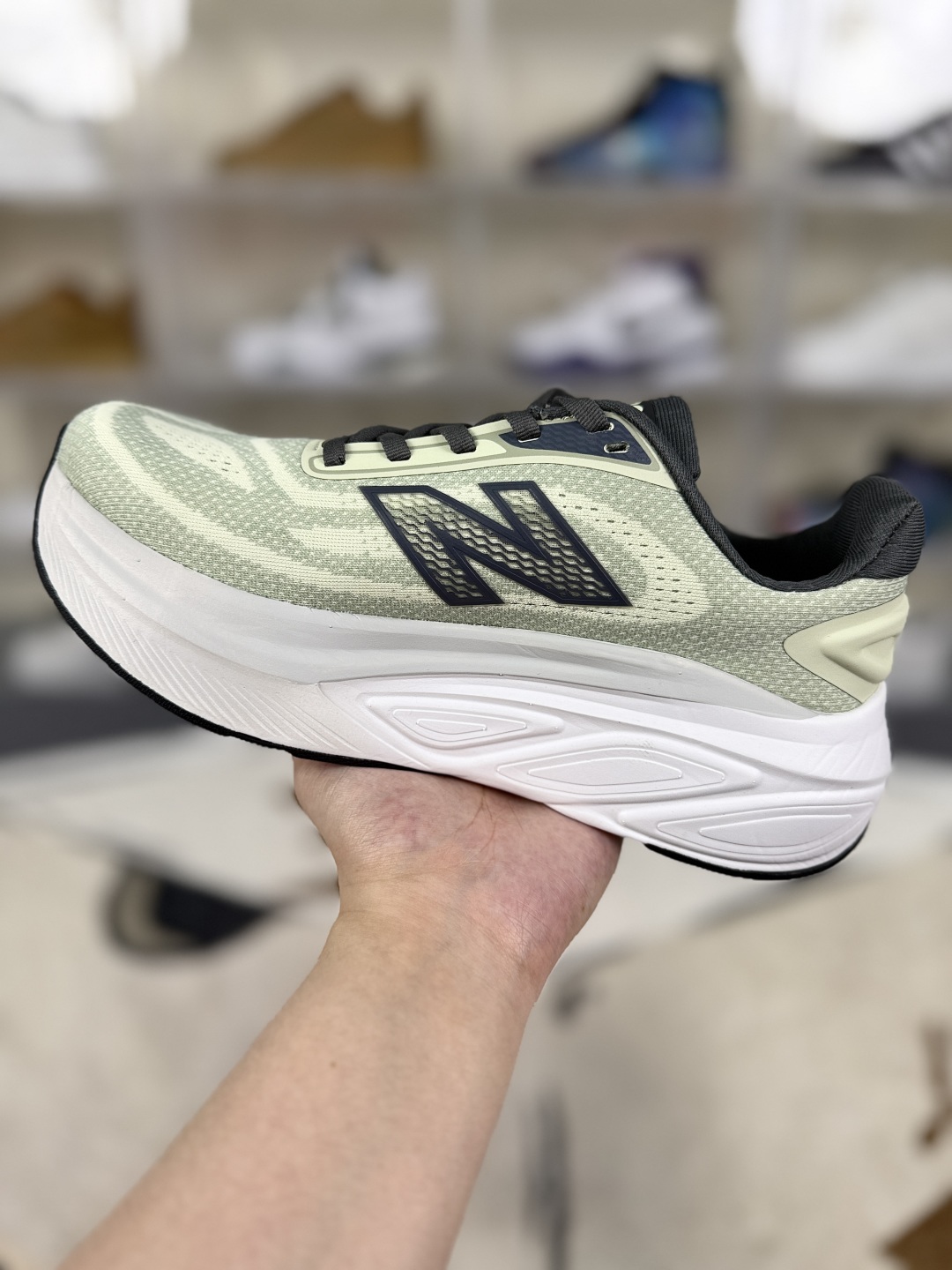 New Balance FuelCell Fresh Foam More Running Shoes - Gray Green, Unisex 3 cmp i1750531168533 7790 0 1