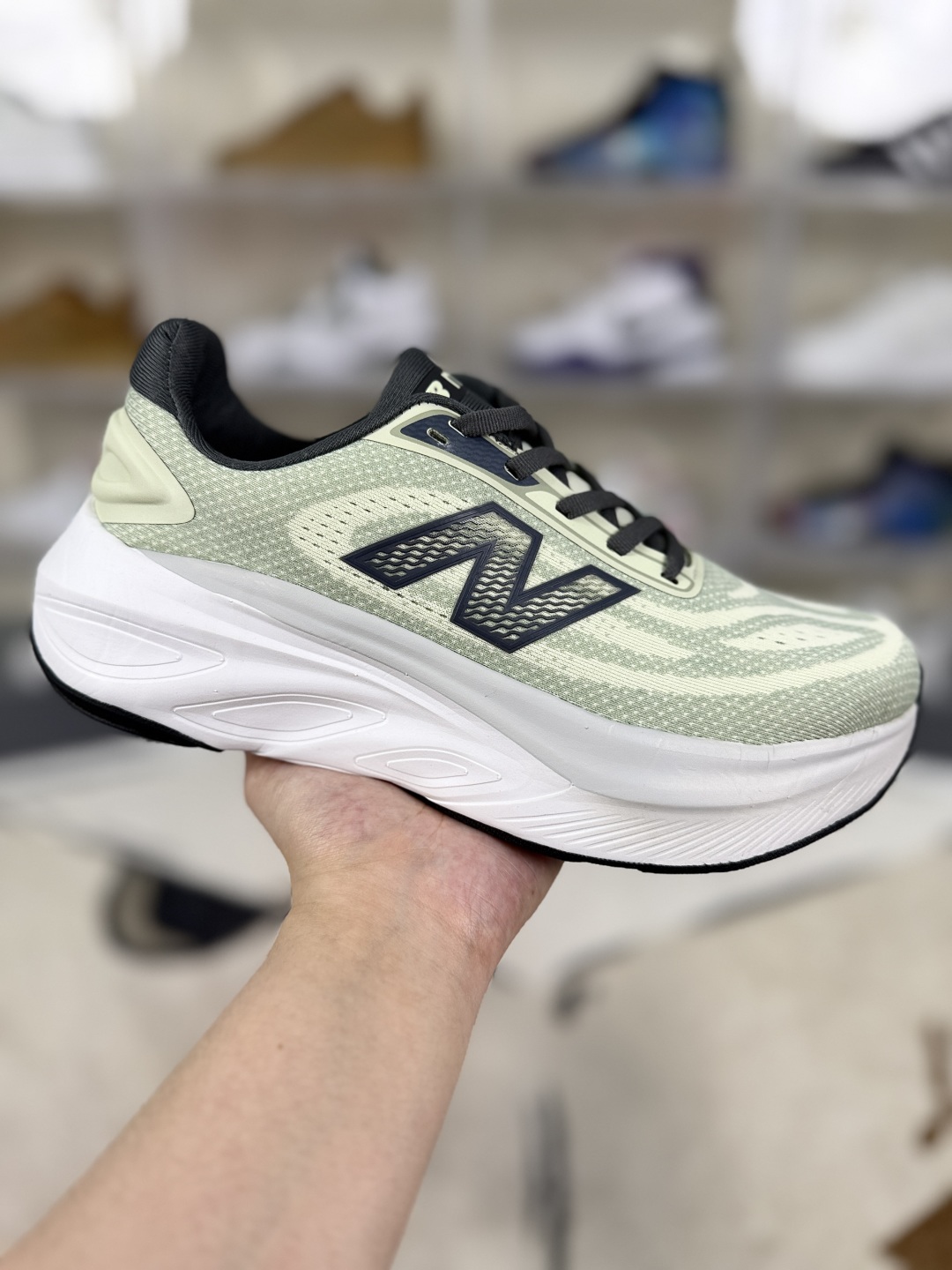 New Balance FuelCell Fresh Foam More Running Shoes - Gray Green, Unisex 2 cmp i1750531169767 4286 0 0