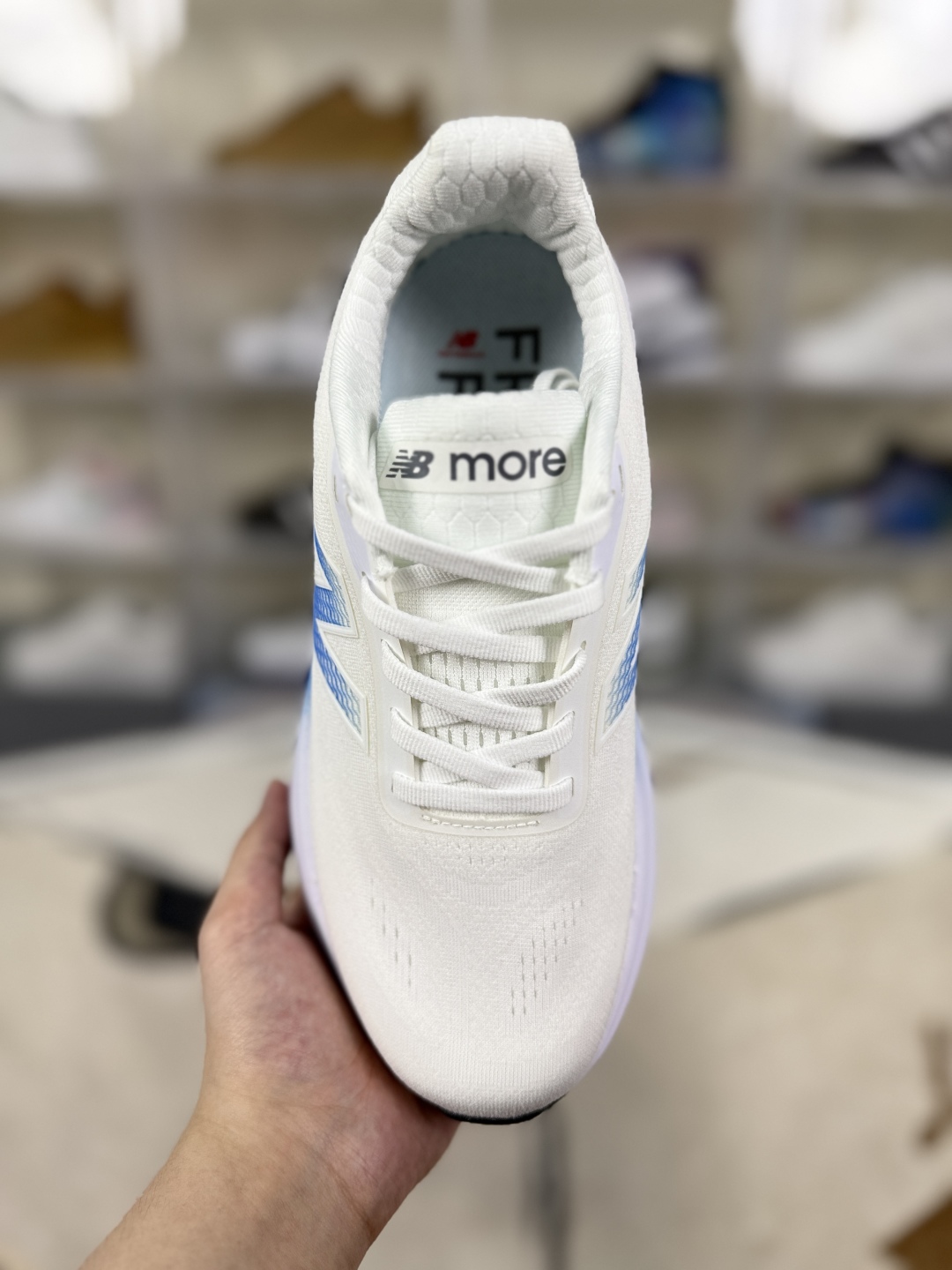 New Balance FuelCell Fresh Foam More White Blue Running Shoes - Unisex 4 cmp i1750531360019 2080 0 3