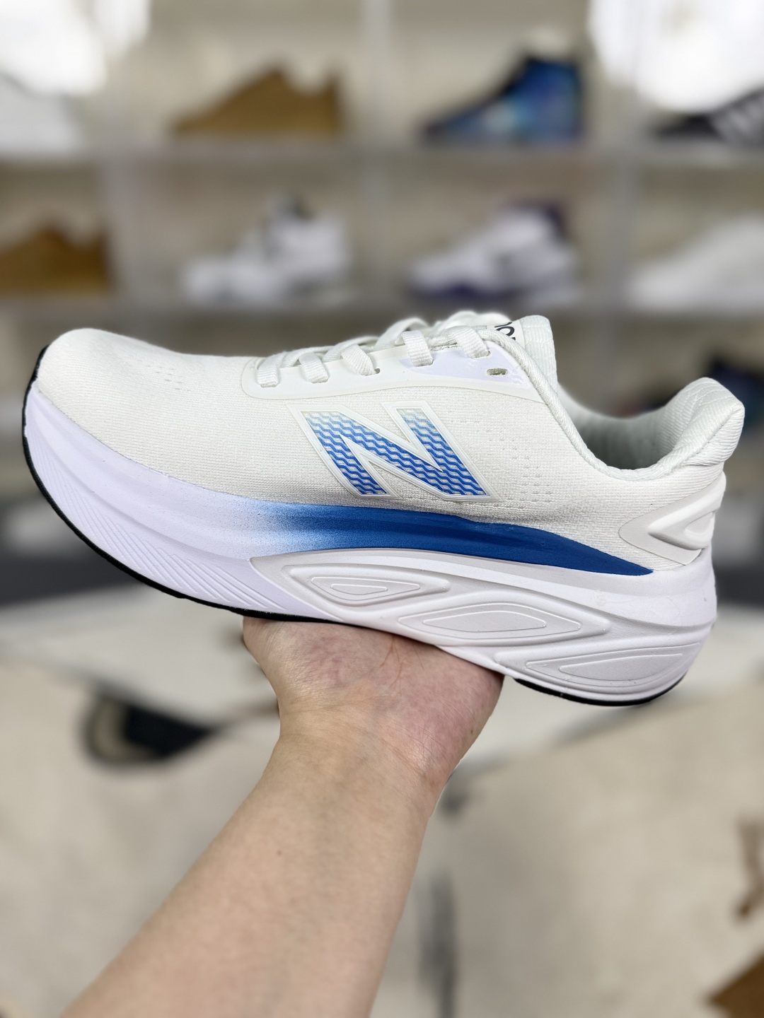 New Balance FuelCell Fresh Foam More White Blue Running Shoes - Unisex 2 cmp i1750531361310 3757 0 1