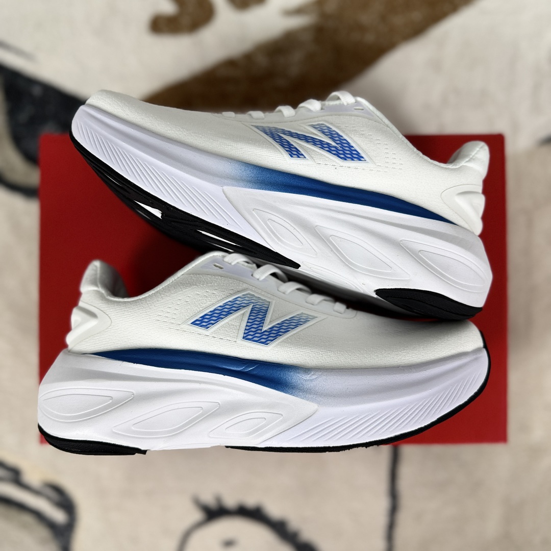 New Balance FuelCell Fresh Foam More White Blue Running Shoes - Unisex 8 cmp i1750531361325 5083 0 7