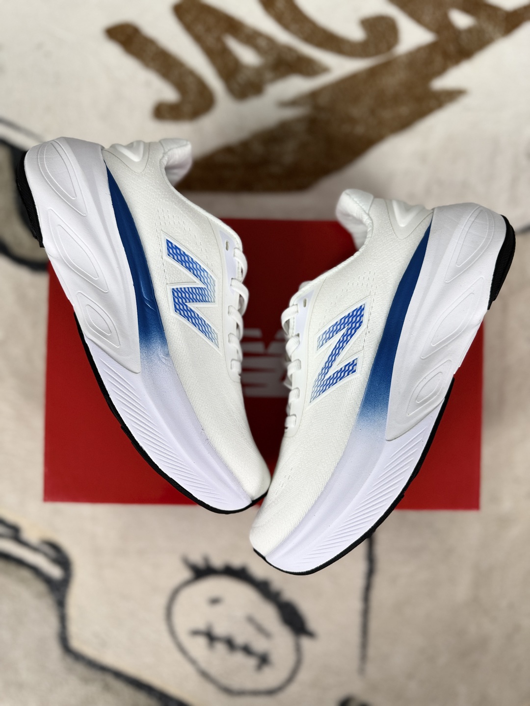 New Balance FuelCell Fresh Foam More White Blue Running Shoes - Unisex 5 cmp i1750531361336 3064 0 6