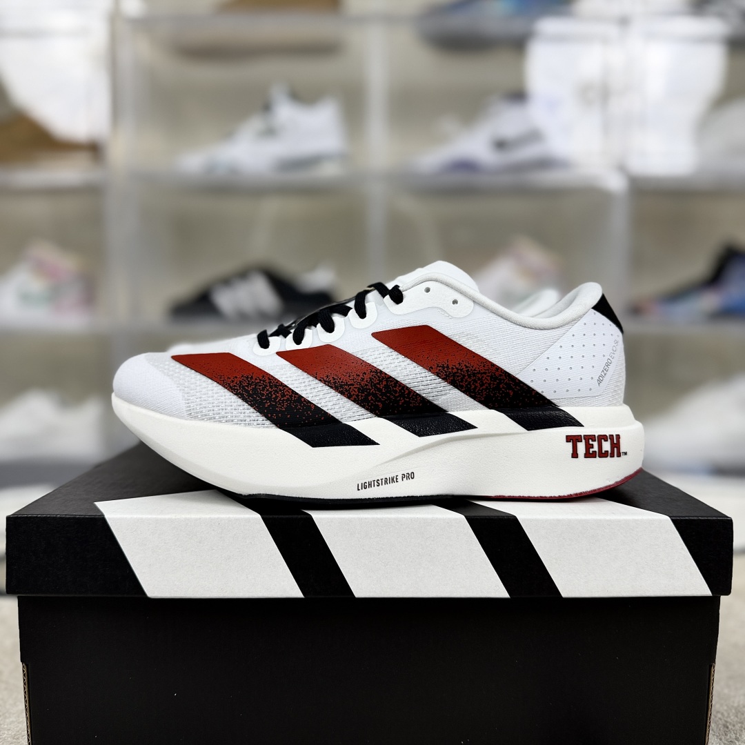 Adidas Adizero Evo SL Texas Tech Running Shoes - White, Black, and Red 10 cmp i1750532326510 3315 0 8