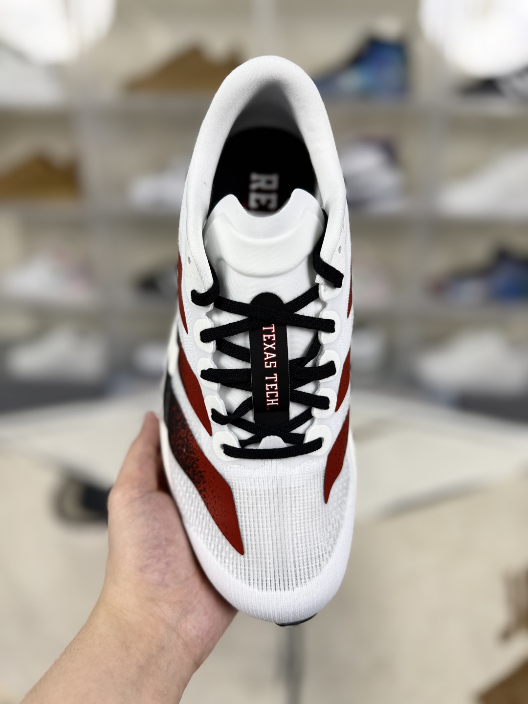 Adidas Adizero Evo SL Texas Tech Running Shoes - White, Black, and Red 5 cmp i1750532326517 578 0 3