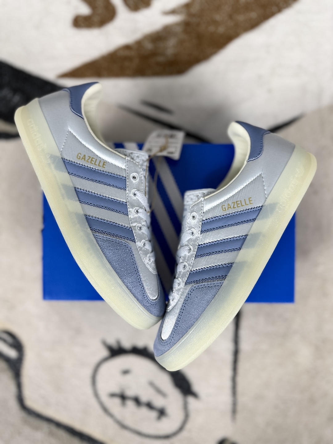 Adidas Originals Gazelle Indoor Low-Top Sneakers - Blue Silk Edition 6 cmp i1750532508771 3396 0 6