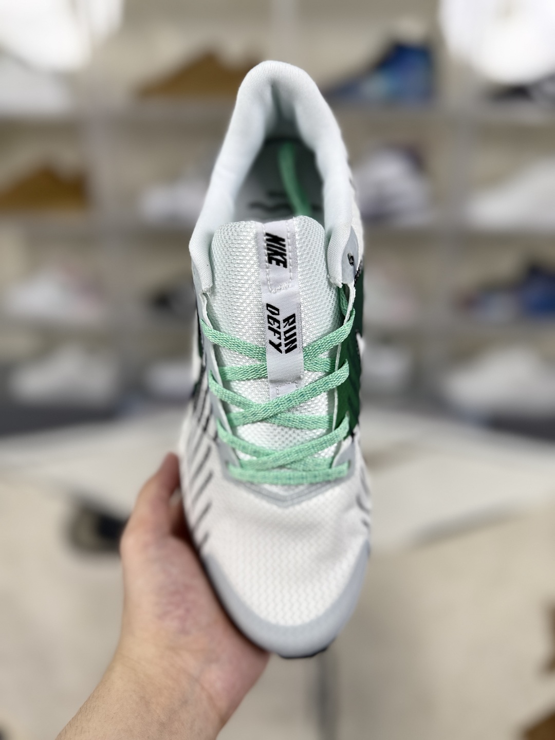 Nike Run Defy SD White/Black/Green Running Shoes - Breathable & Comfortable 4 cmp i1750703654441 9669 0 3