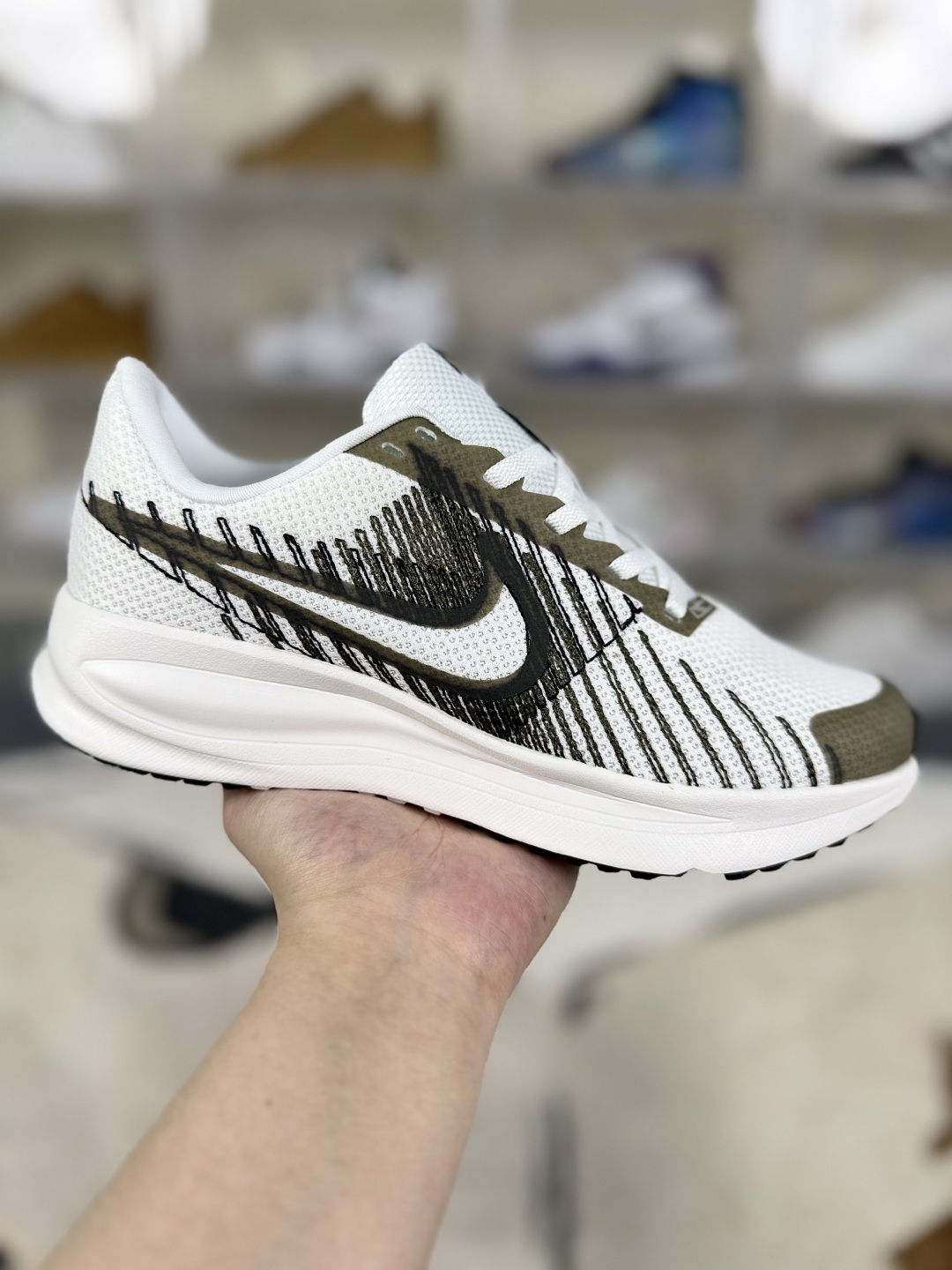 Nike Run Defy SD White/Black/Brown Running Shoes - Breathable & Comfortable 1 cmp i1750703680749 7023 0 0