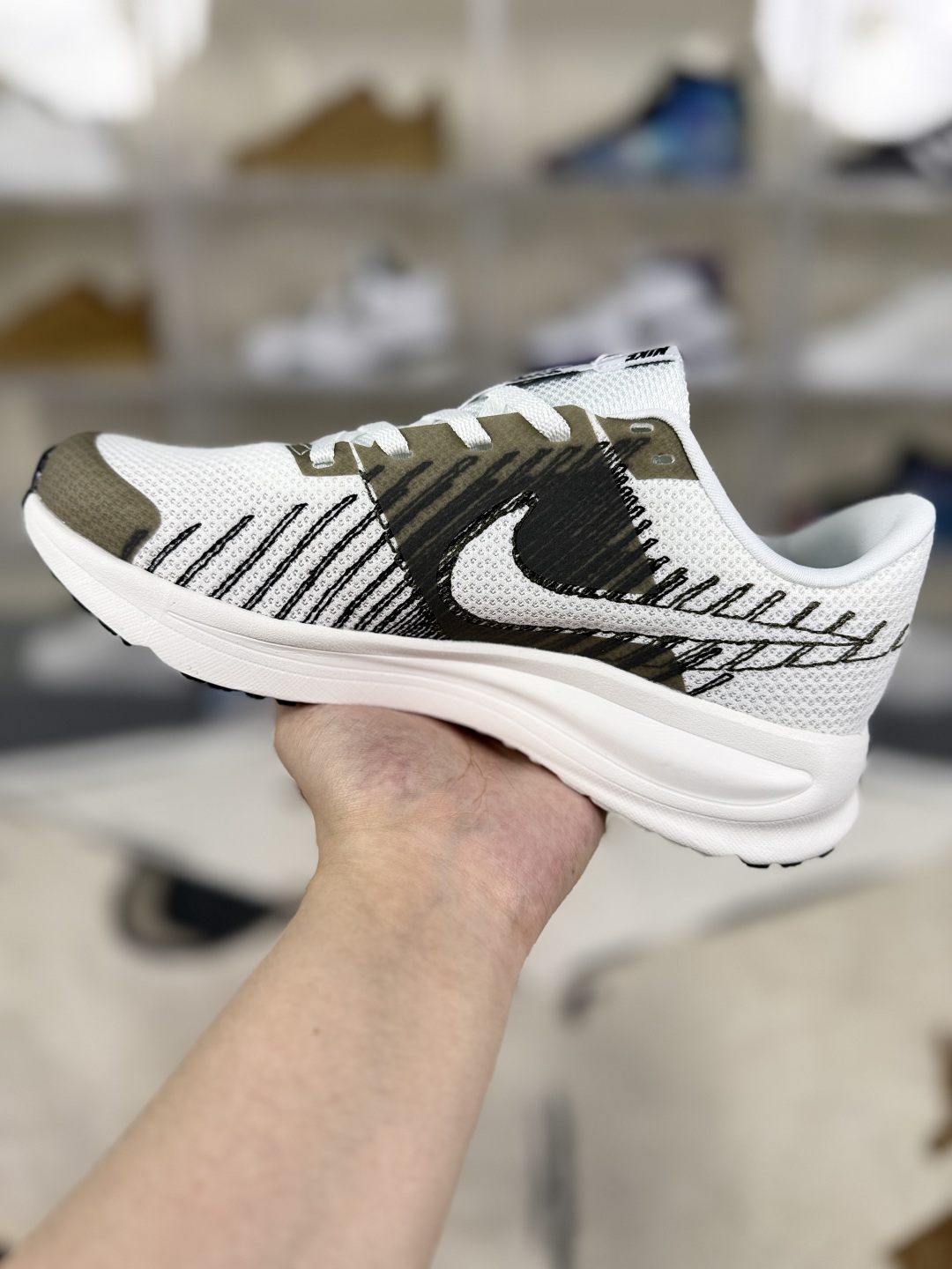 Nike Run Defy SD White/Black/Brown Running Shoes - Breathable & Comfortable 2 cmp i1750703682174 3083 0 1