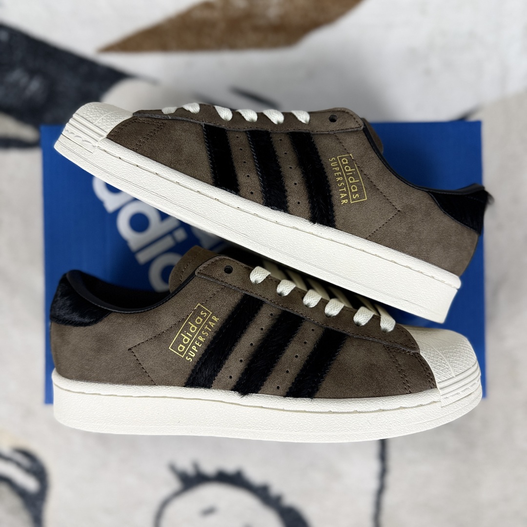 Adidas Originals Superstar Vintage Low Top Sneakers - Brown/Black - Unisex 9 cmp i1750704335319 2150 0 7