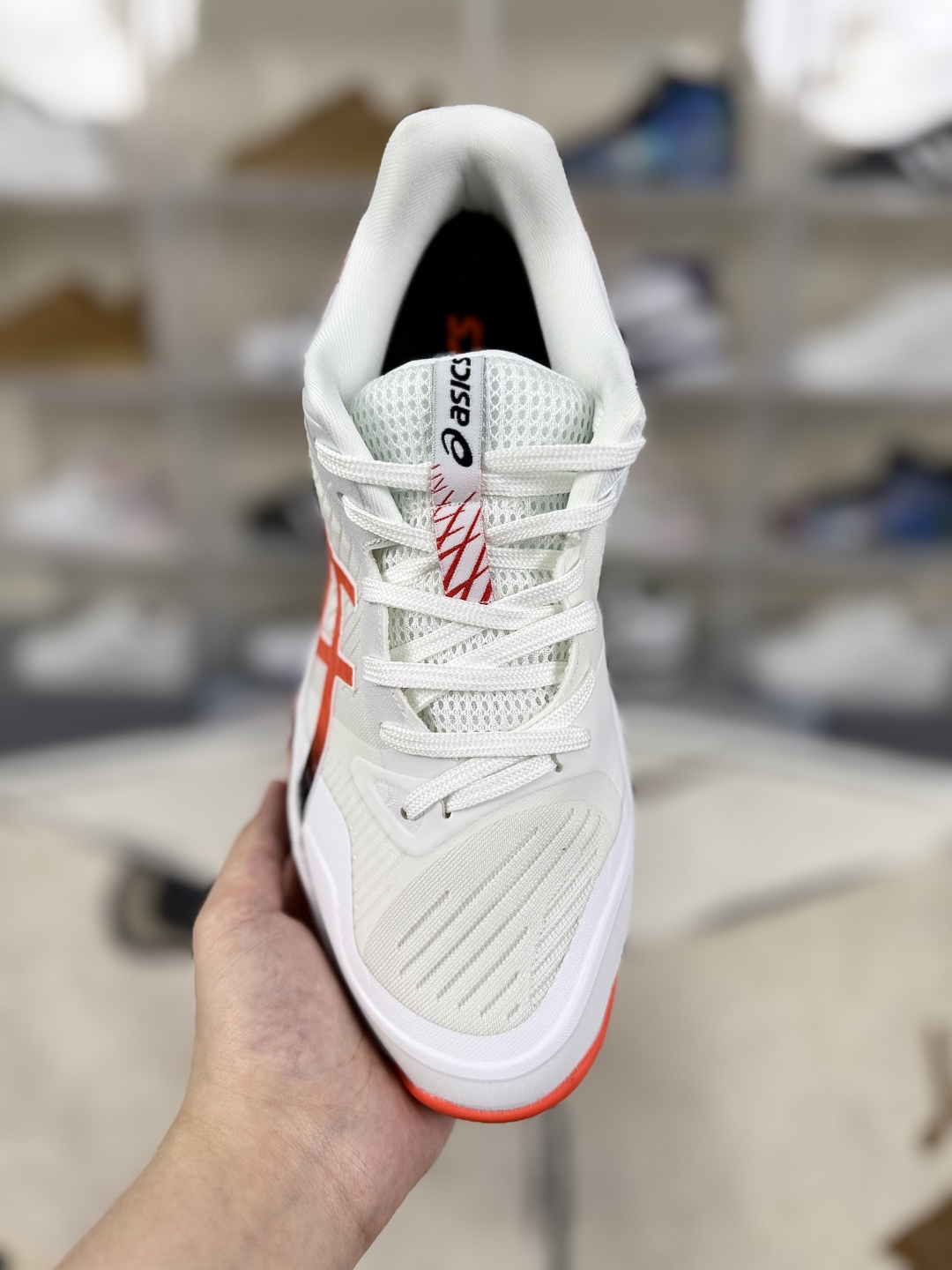 Asics Sky Elite FF 3 White/Red/Blue Volleyball Training Shoes - Unisex Comfort 4 cmp i1750793707710 9105 0 3
