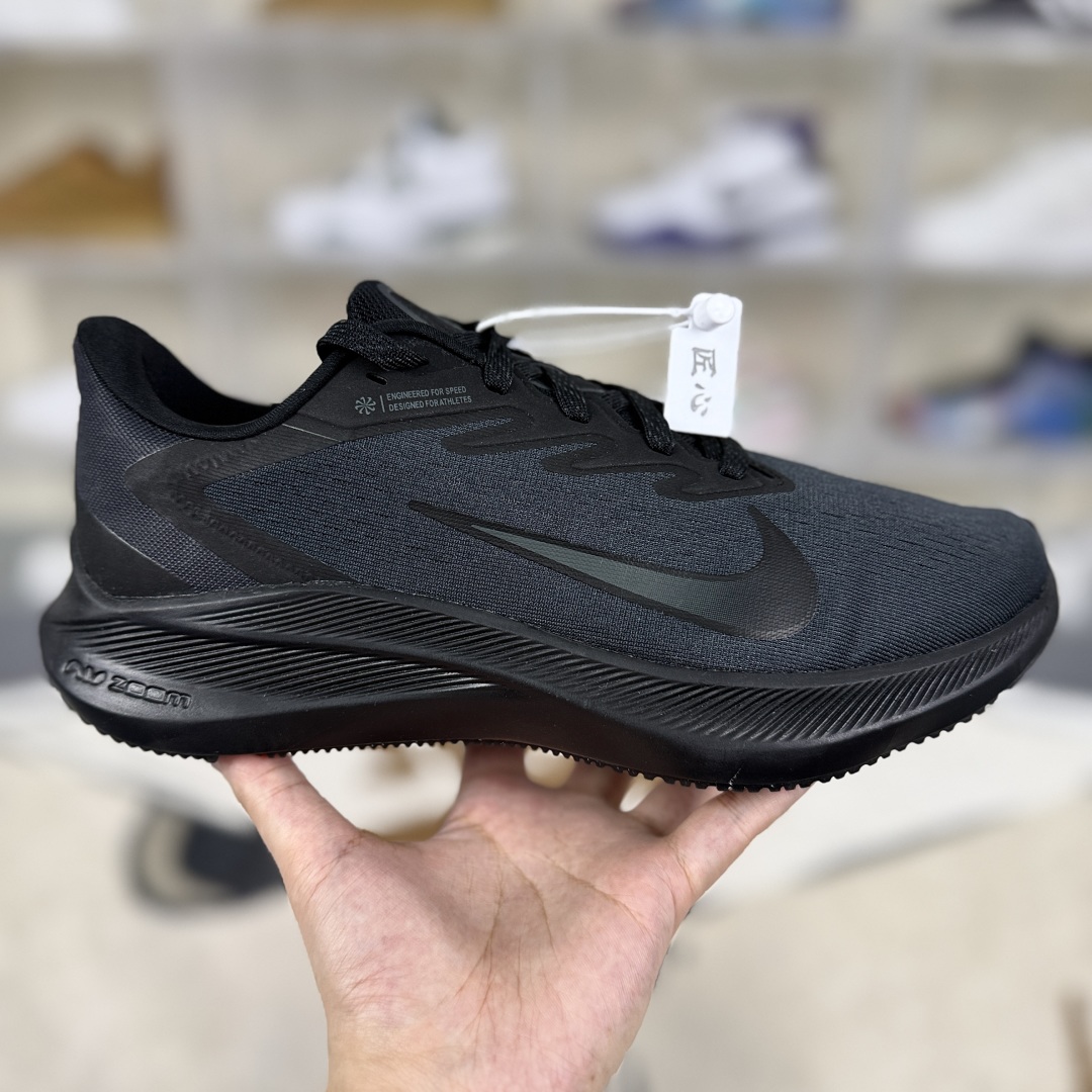 Nike Zoom Winflo 7 Black Running Shoes - Men's Low Top Athletic Sneakers 6 cmp i1750793713853 6680 0 5