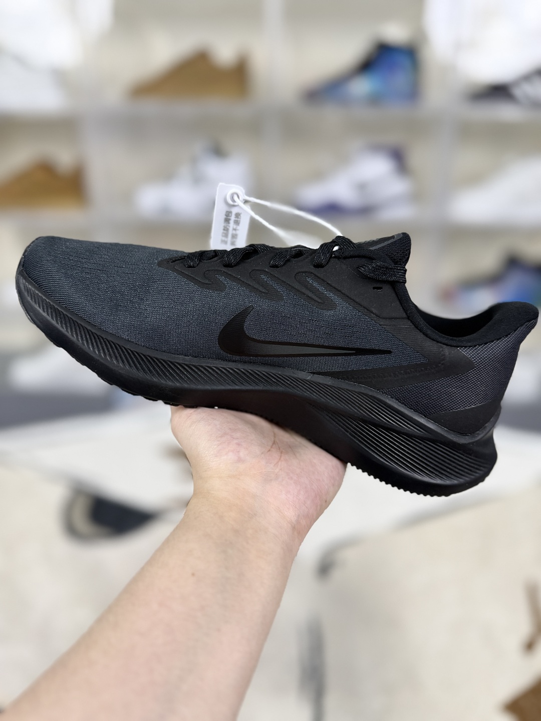 Nike Zoom Winflo 7 Black Running Shoes - Men's Low Top Athletic Sneakers 3 cmp i1750793713872 4808 0 1