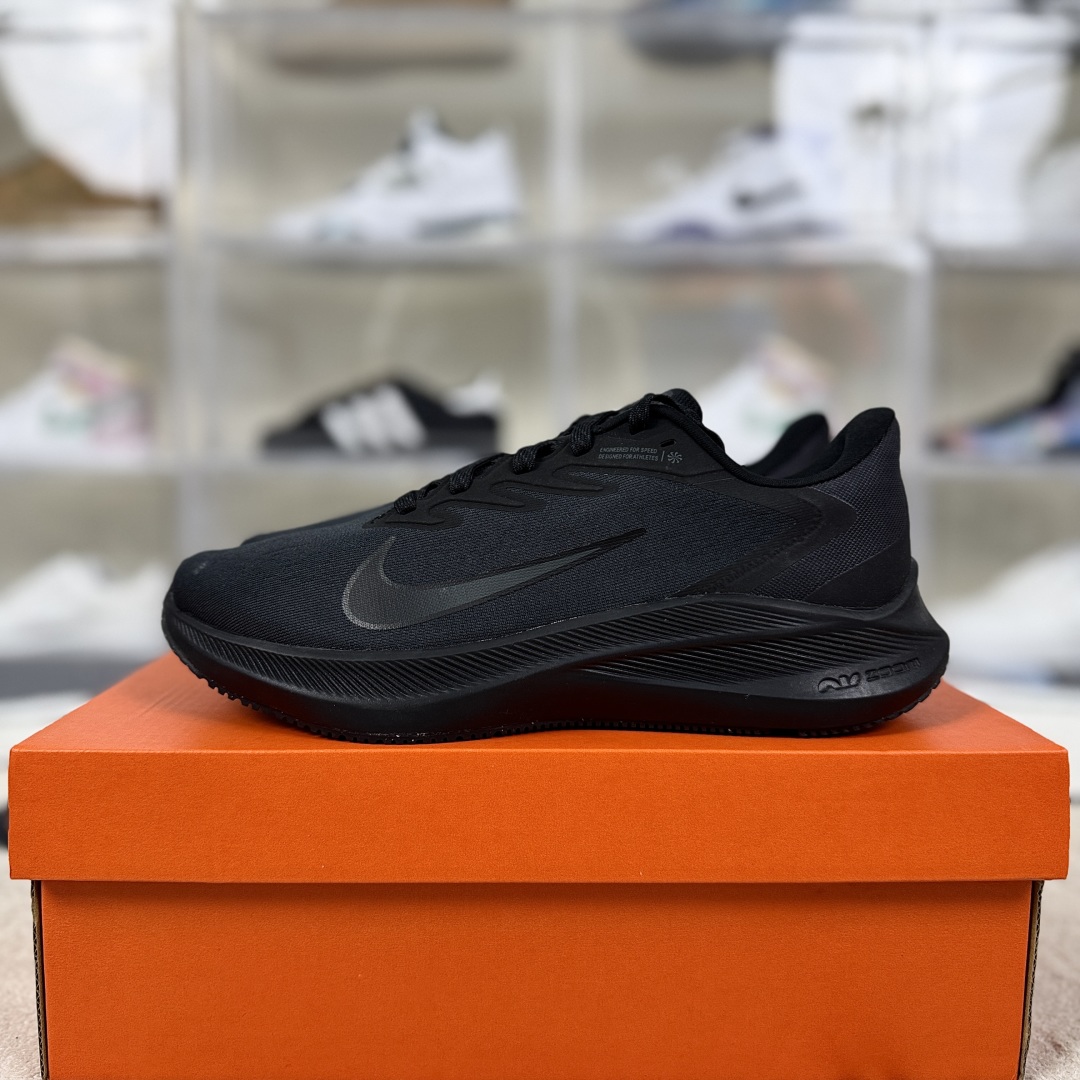 Nike Zoom Winflo 7 Black Running Shoes - Men's Low Top Athletic Sneakers 10 cmp i1750793713878 3635 0 8