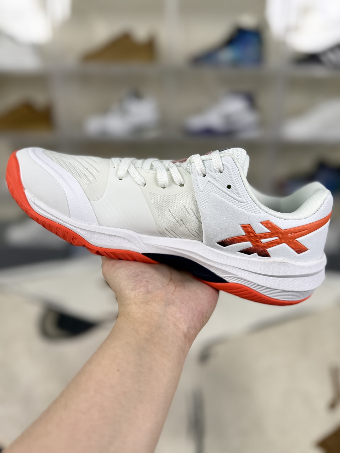 Asics Sky Elite FF 3 White/Red/Blue Volleyball Training Shoes - Unisex Comfort 2 cmp i1750793766271 2149 0 1