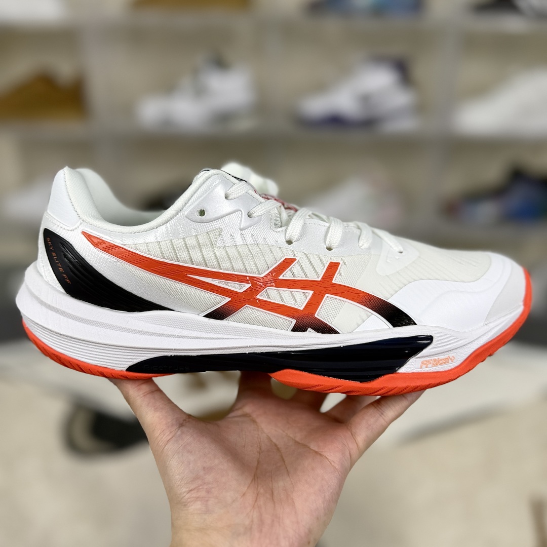 Asics Sky Elite FF 3 White/Red/Blue Volleyball Training Shoes - Unisex Comfort 7 cmp i1750793766278 6174 0 5