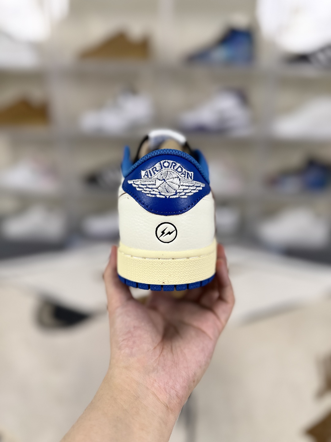 Travis Scott x Air Jordan 1 Low OG Basketball Shoes - White/Blue - DM7866-104 4 cmp i1750877985233 1484 0 2
