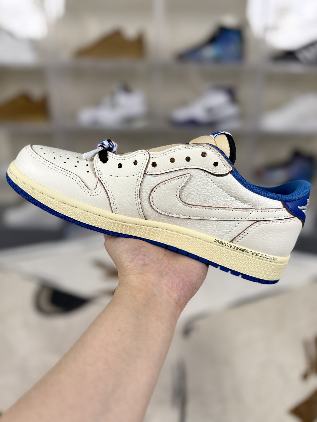 Travis Scott x Air Jordan 1 Low OG Basketball Shoes - White/Blue - DM7866-104 3 cmp i1750877985235 5066 0 1