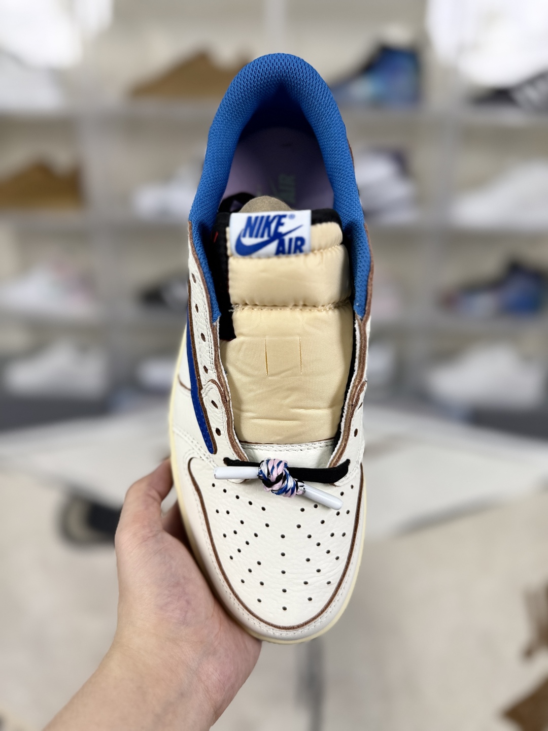 Travis Scott x Air Jordan 1 Low OG Basketball Shoes - White/Blue - DM7866-104 5 cmp i1750877985242 834 0 3