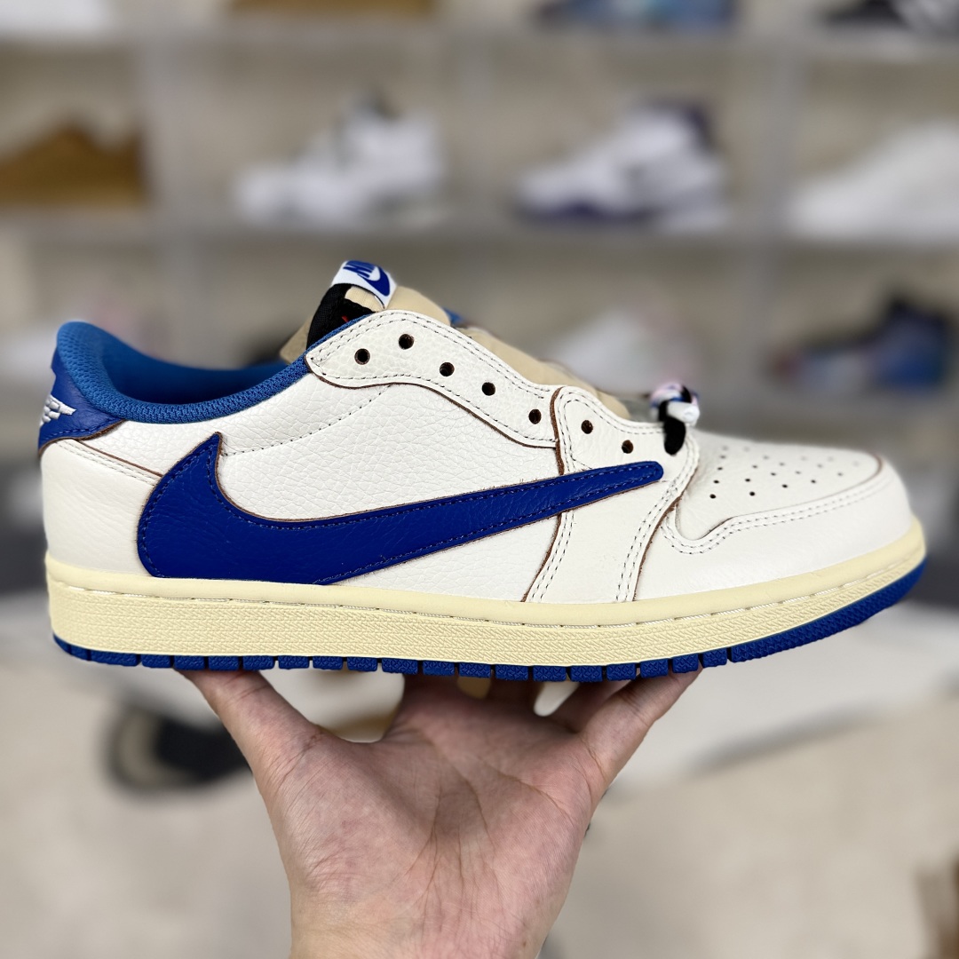 Travis Scott x Air Jordan 1 Low OG Basketball Shoes - White/Blue - DM7866-104 8 cmp i1750877987060 686 0 5