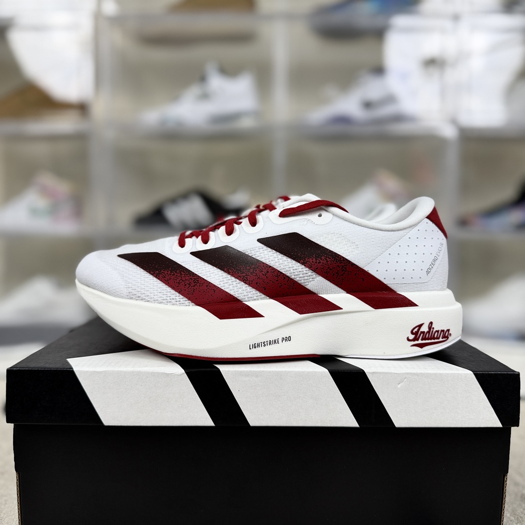 Adidas Adizero Evo SL Indiana Running Shoes - White/Red, Sizes 39-45 10 cmp i1750962095796 9017 0 8