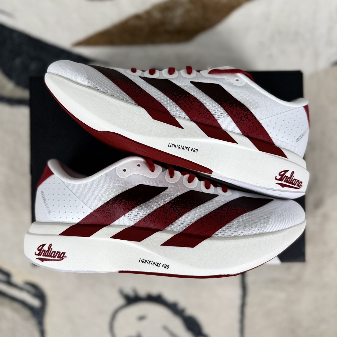 Adidas Adizero Evo SL Indiana Running Shoes - White/Red, Sizes 39-45 9 cmp i1750962098158 6499 0 7