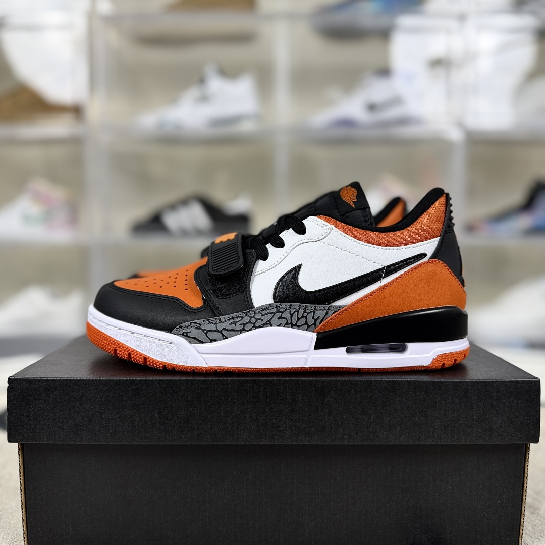 Jordan Legacy 312 Low Basketball Shoes - White/Black/Orange - Unisex 9 cmp i1750962155506 9853 0 8