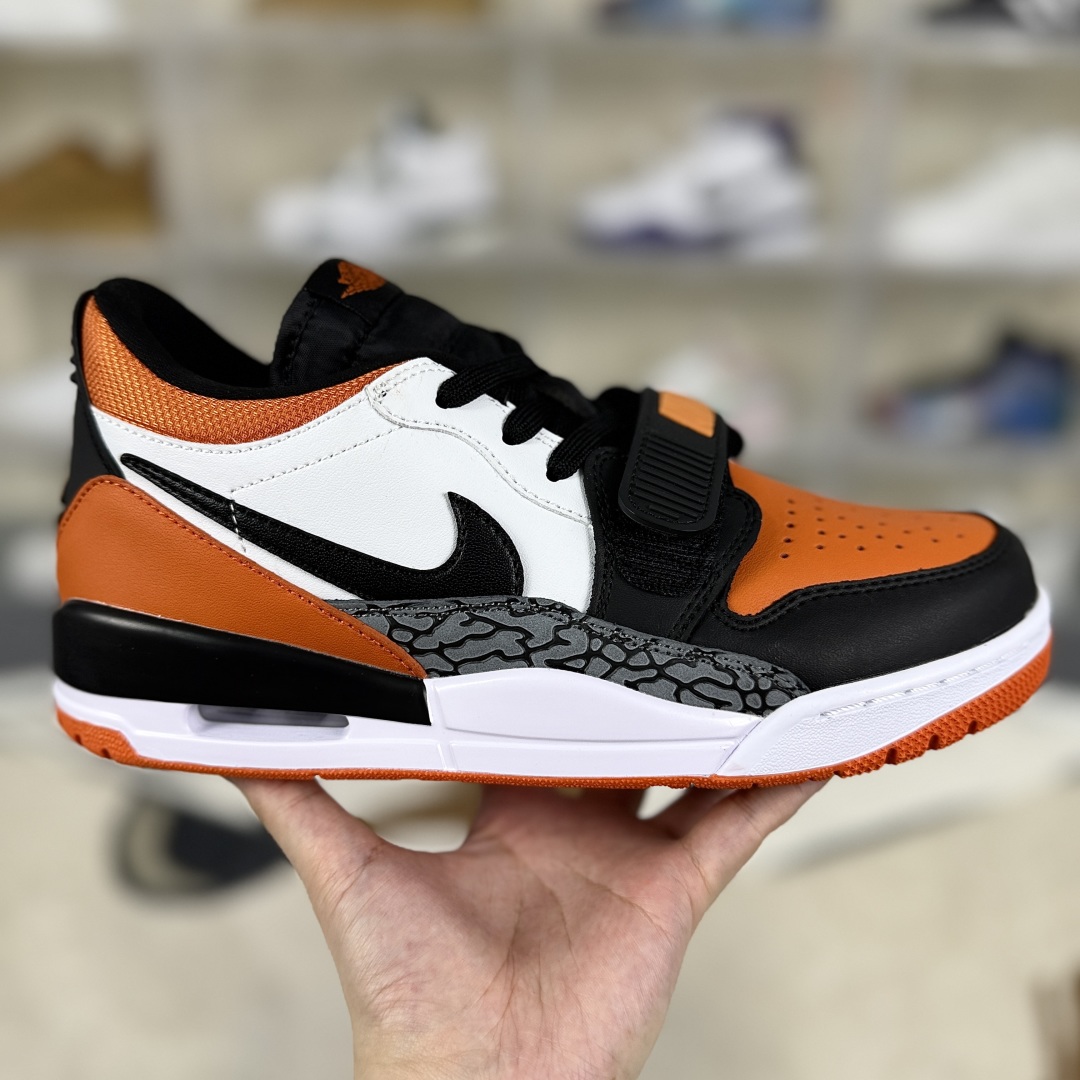 Jordan Legacy 312 Low Basketball Shoes - White/Black/Orange - Unisex 7 cmp i1750962156080 1668 0 5