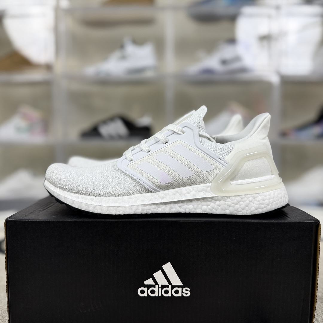 Adidas Ultraboost 20 White Running Shoes - Comfortable & Durable, Men's & Women's 10 cmp i1750962187470 4134 0 8
