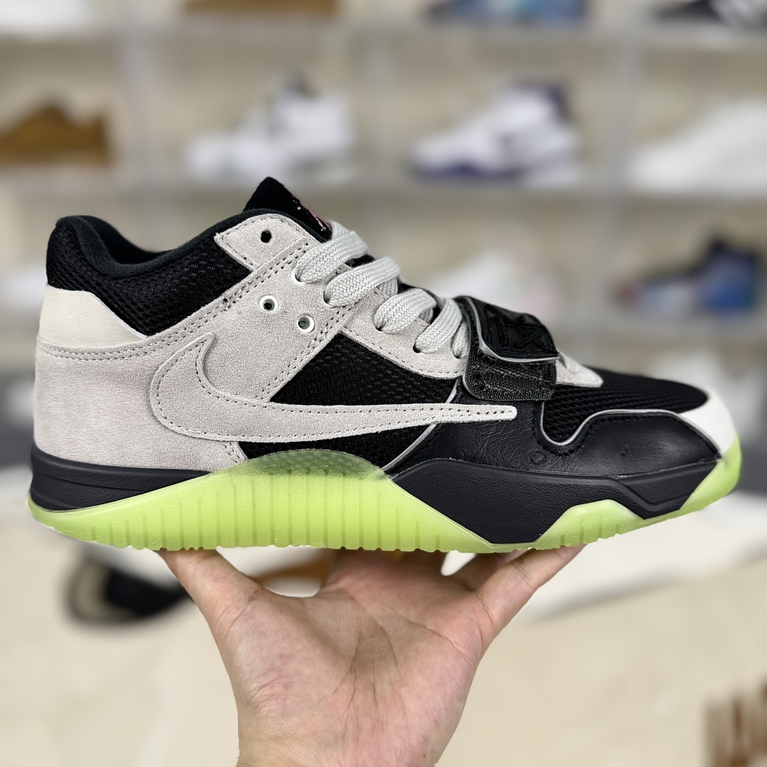 Travis Scott x Jordan Cut The Check Black/Grey/Green Basketball Shoes 8 cmp i1751219688575 6113 0 5