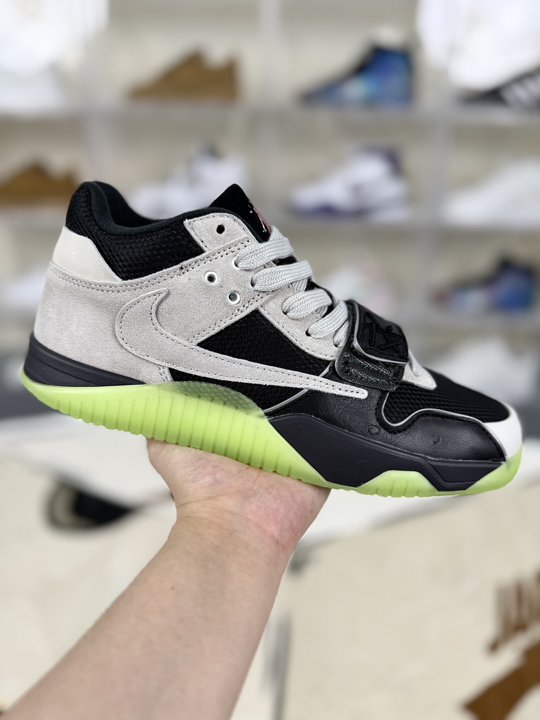 Travis Scott x Jordan Cut The Check Black/Grey/Green Basketball Shoes 2 cmp i1751219694059 8689 0 0
