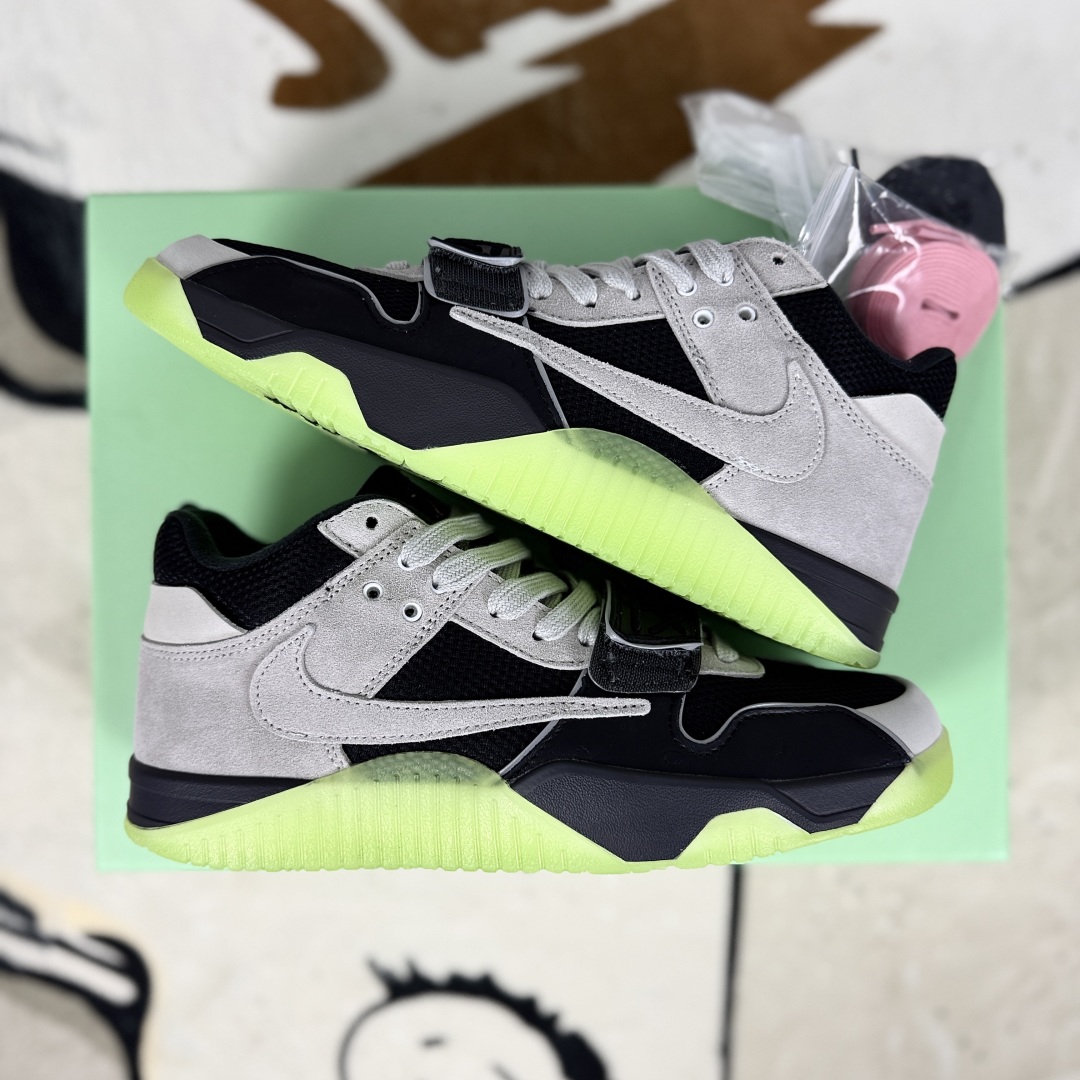 Travis Scott x Jordan Cut The Check Black/Grey/Green Basketball Shoes 9 cmp i1751219694076 7308 0 7