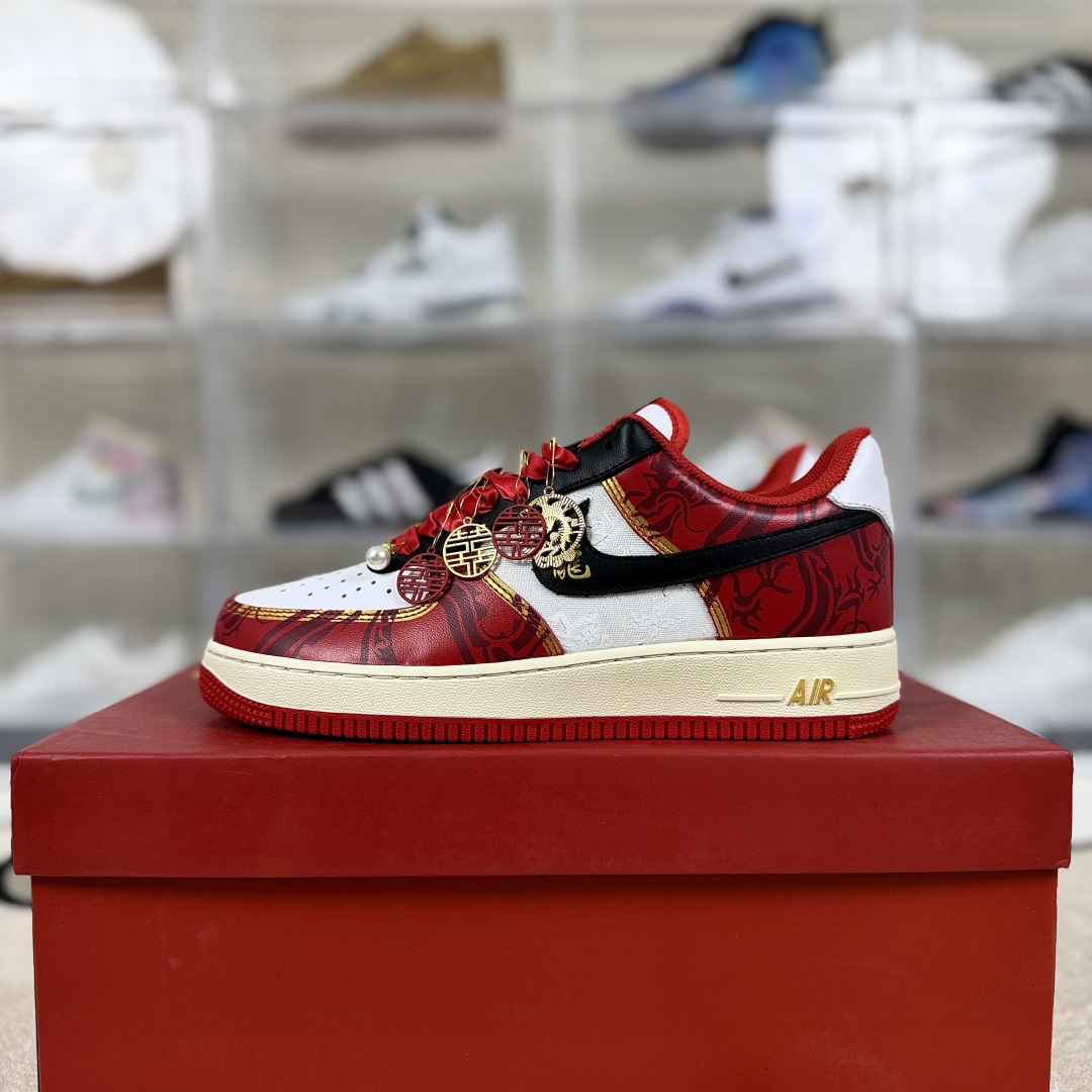 Nike Air Force 1 Low CNY Dragon Year - Limited Edition, Premium Leather, Red 9 cmp i1751393061857 4610 0 8