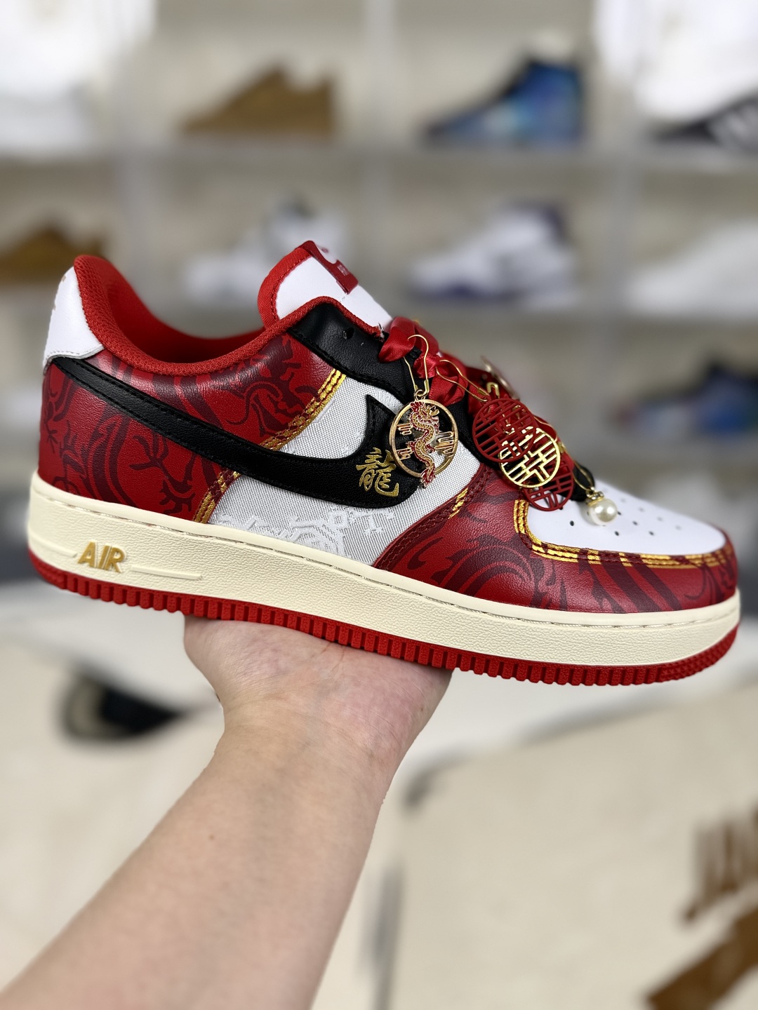 Nike Air Force 1 Low CNY Dragon Year - Limited Edition, Premium Leather, Red 1 cmp i1751393063742 670 0 0