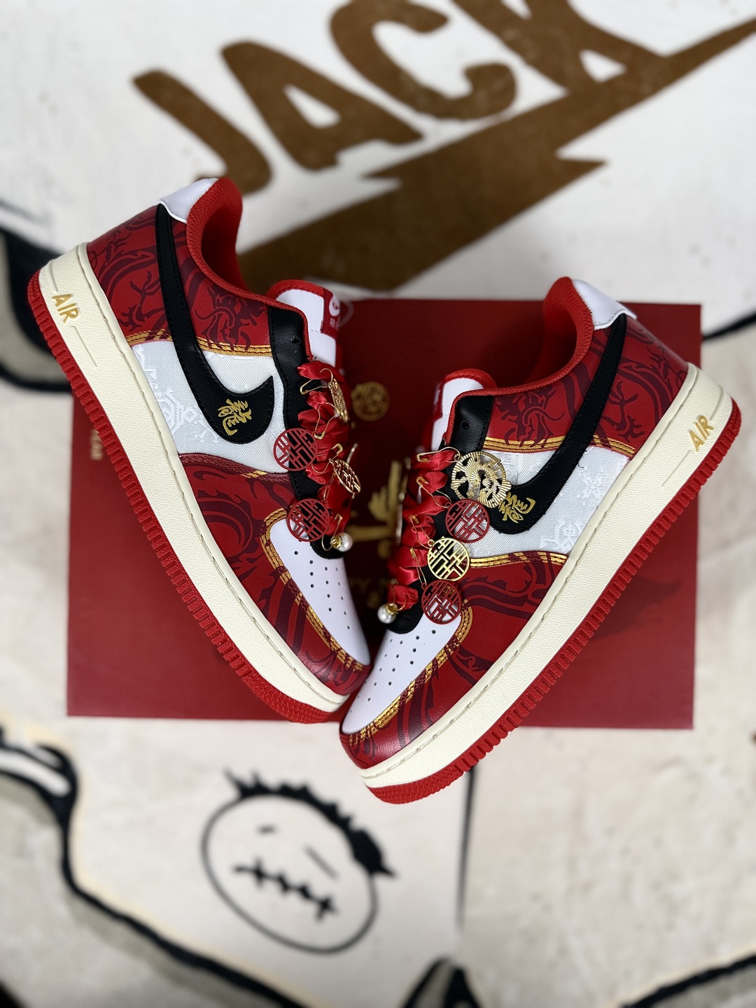 Nike Air Force 1 Low CNY Dragon Year - Limited Edition, Premium Leather, Red 5 cmp i1751393063766 6262 0 6