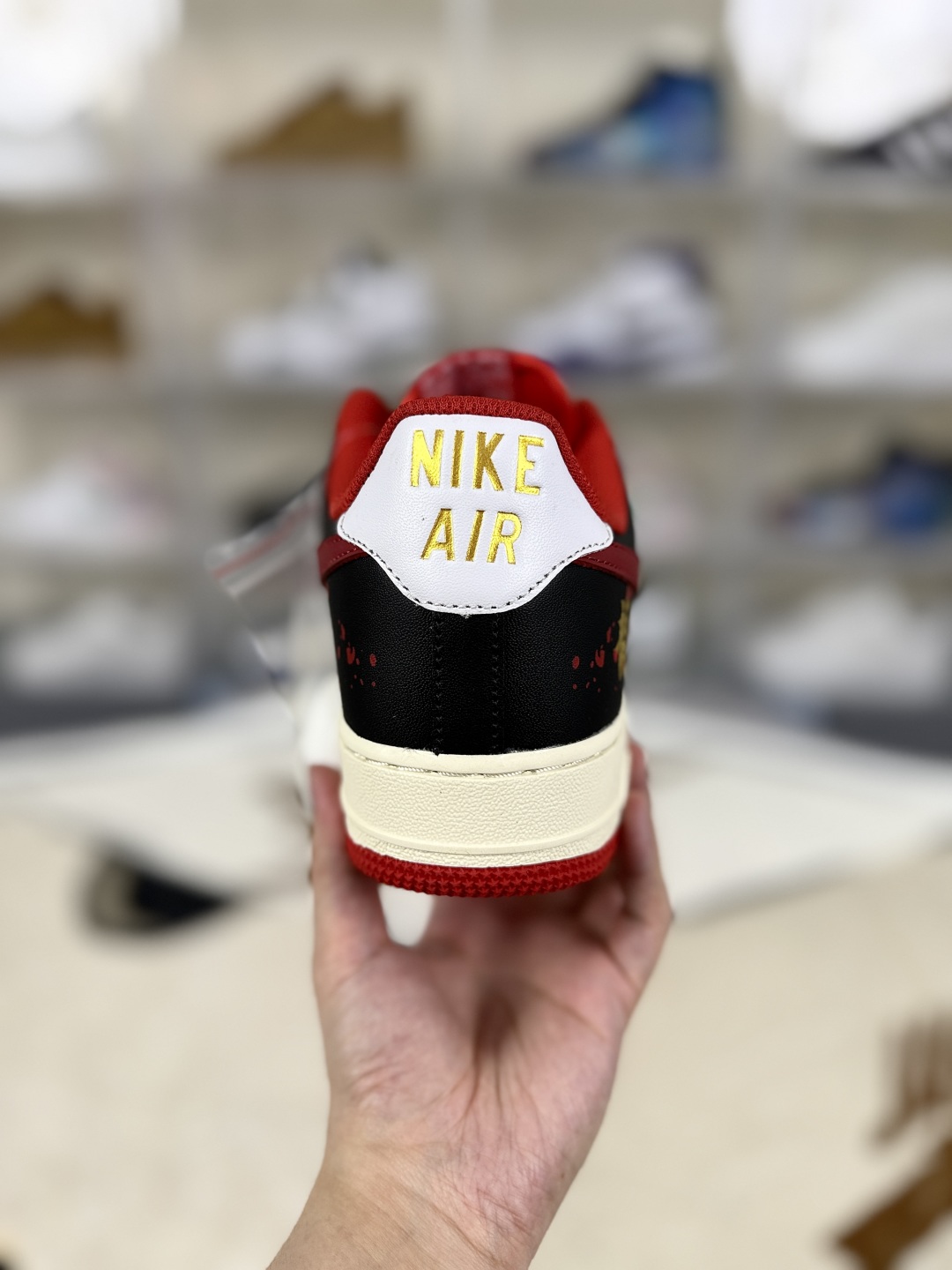 Nike Air Force 1 CNY Dragon Year Edition Leather Sneakers - Black/Red 3 cmp i1751481066910 1463 0 2