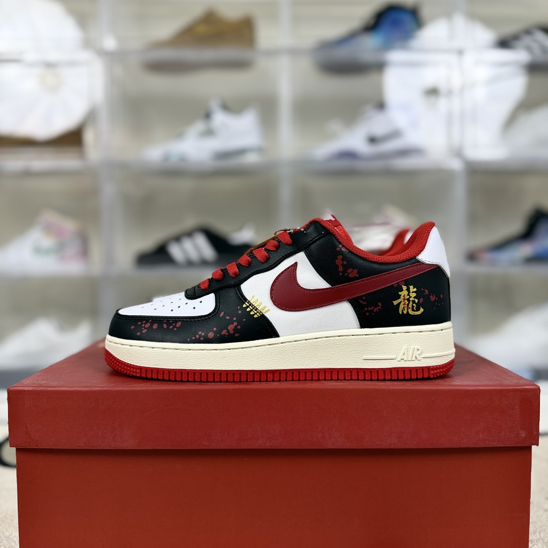 Nike Air Force 1 CNY Dragon Year Edition Leather Sneakers - Black/Red 9 cmp i1751481071260 429 0 8