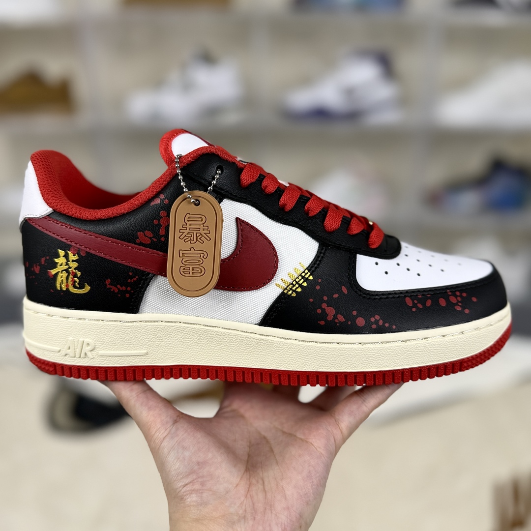 Nike Air Force 1 CNY Dragon Year Edition Leather Sneakers - Black/Red 7 cmp i1751481071269 9916 0 5
