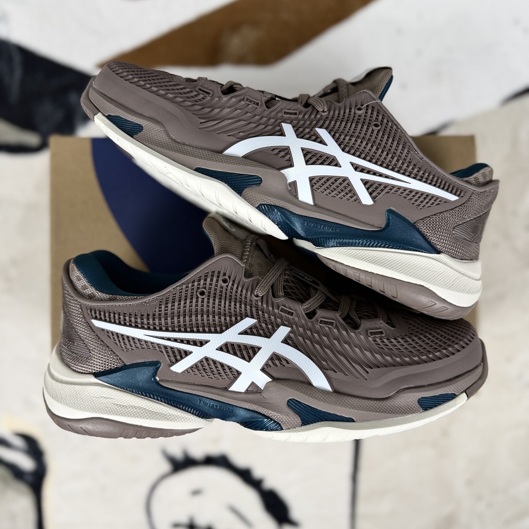 Asics Court FF 3 Brown Tennis Shoes - Breathable, Non-slip, Unisex Design 9 cmp i1751481360603 1288 0 7