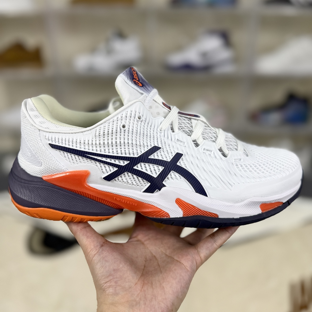 Asics Court FF 3 White/Purple Mesh Low-Top Tennis Shoes (Unisex) 8 cmp i1751481479140 2038 0 5