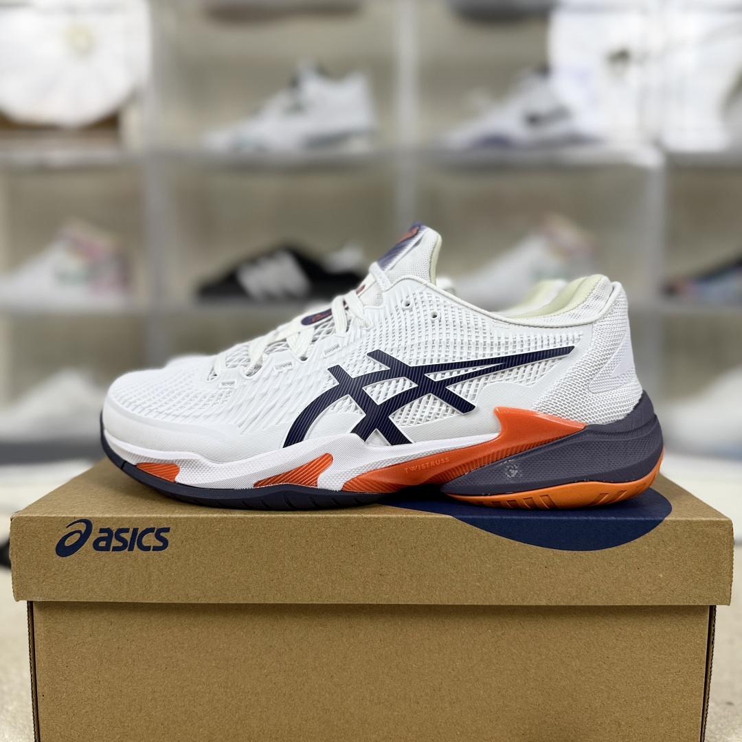 Asics Court FF 3 White/Purple Mesh Low-Top Tennis Shoes (Unisex) 10 cmp i1751481479143 8017 0 8