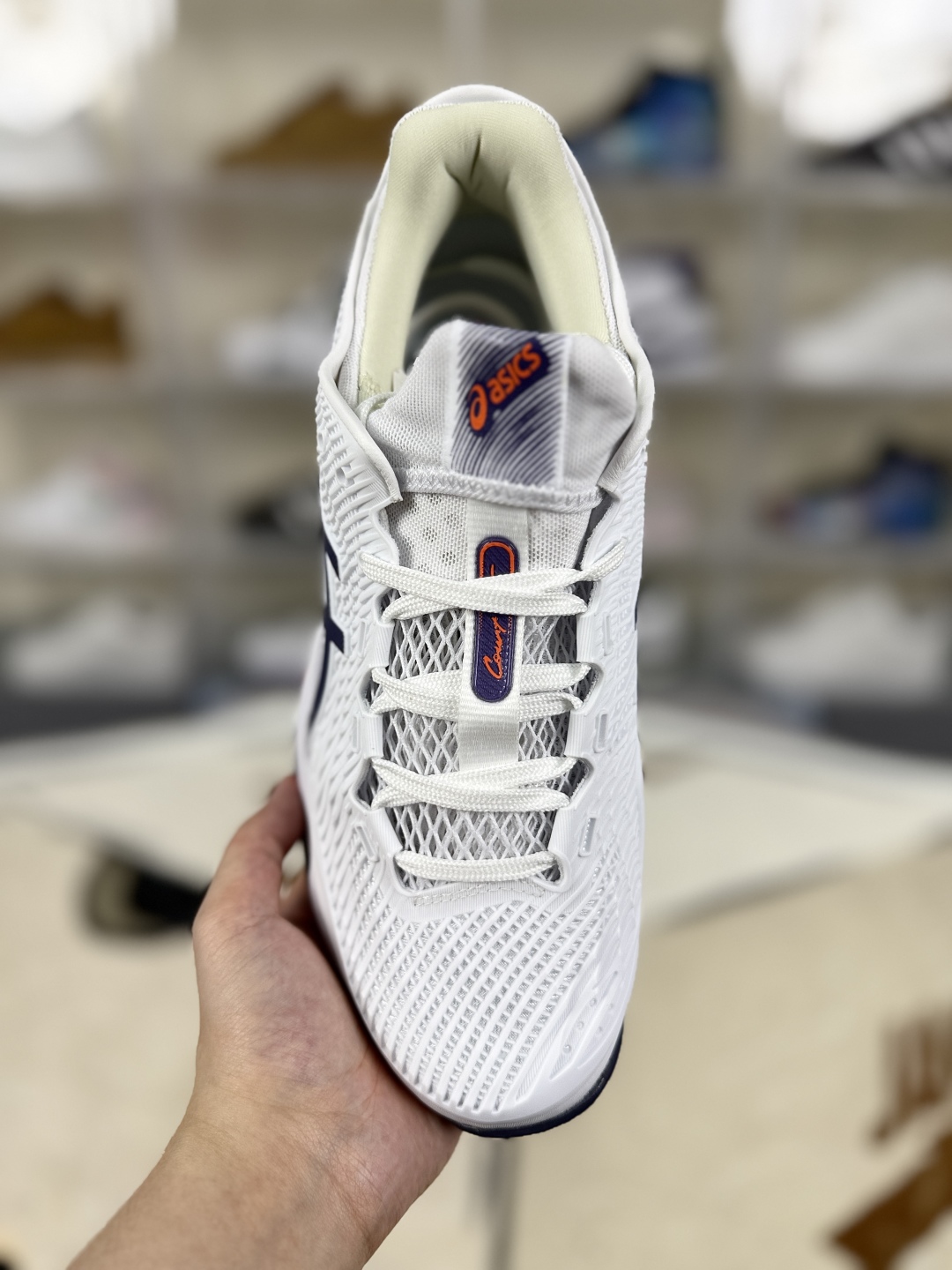 Asics Court FF 3 White/Purple Mesh Low-Top Tennis Shoes (Unisex) 5 cmp i1751481479145 1867 0 3
