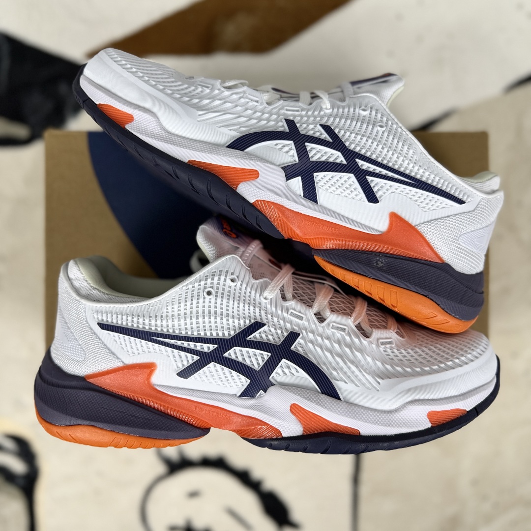 Asics Court FF 3 White/Purple Mesh Low-Top Tennis Shoes (Unisex) 9 cmp i1751481513659 4333 0 7