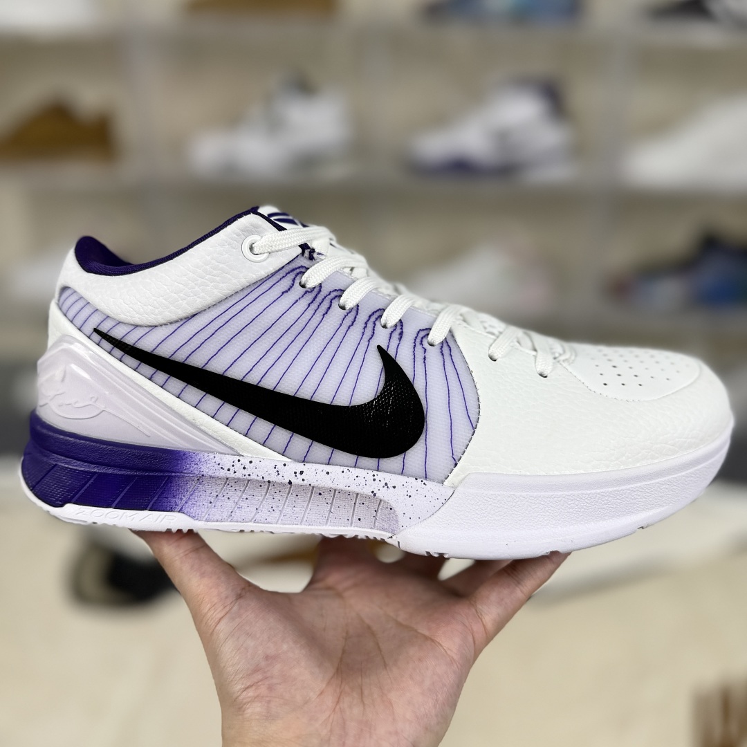 Nike Zoom Kobe 4 Protro Basketball Shoes - White/Purple, Comfortable and Durable 8 cmp i1751745481413 1664 0 5