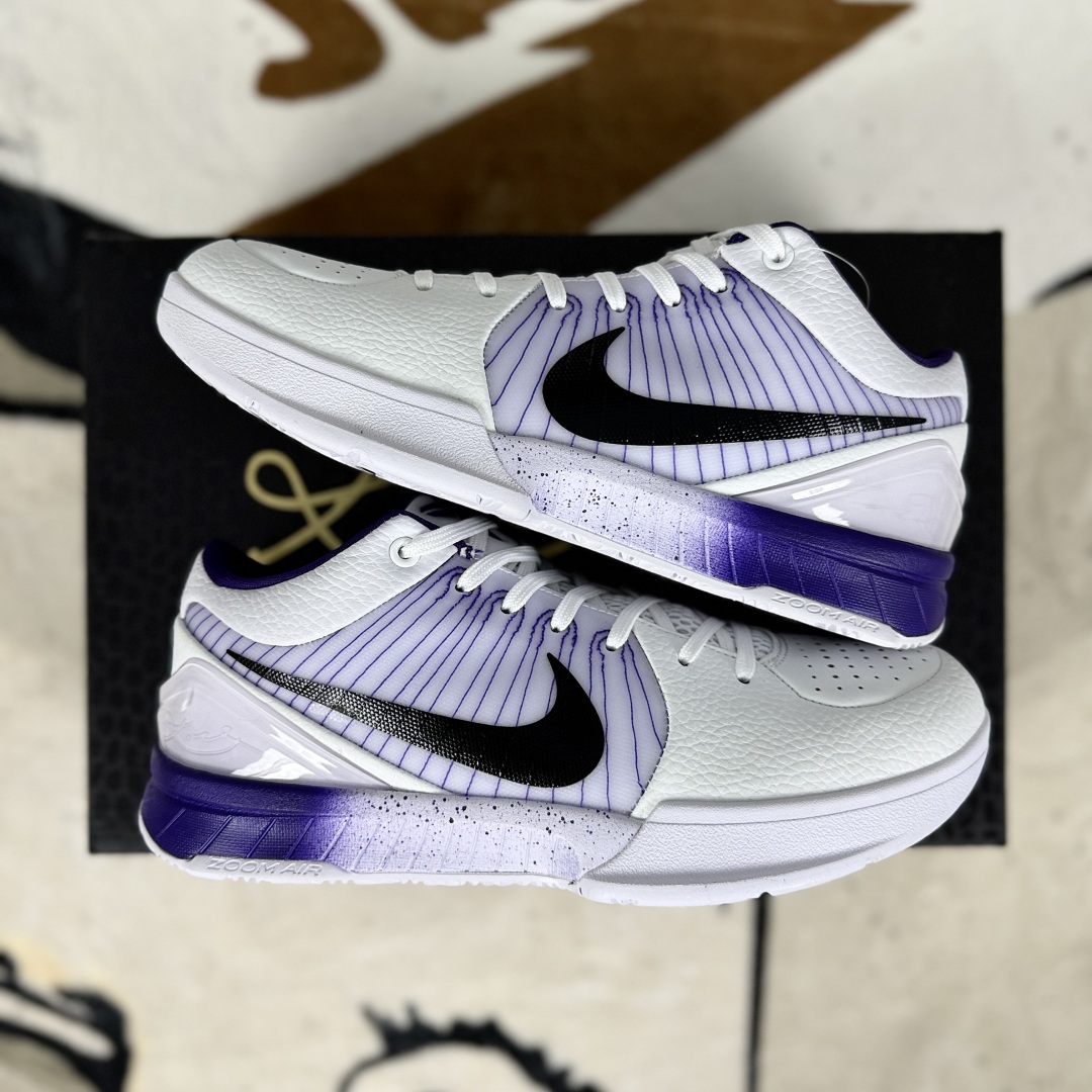 Nike Zoom Kobe 4 Protro Basketball Shoes - White/Purple, Comfortable and Durable 9 cmp i1751745481417 4937 0 7