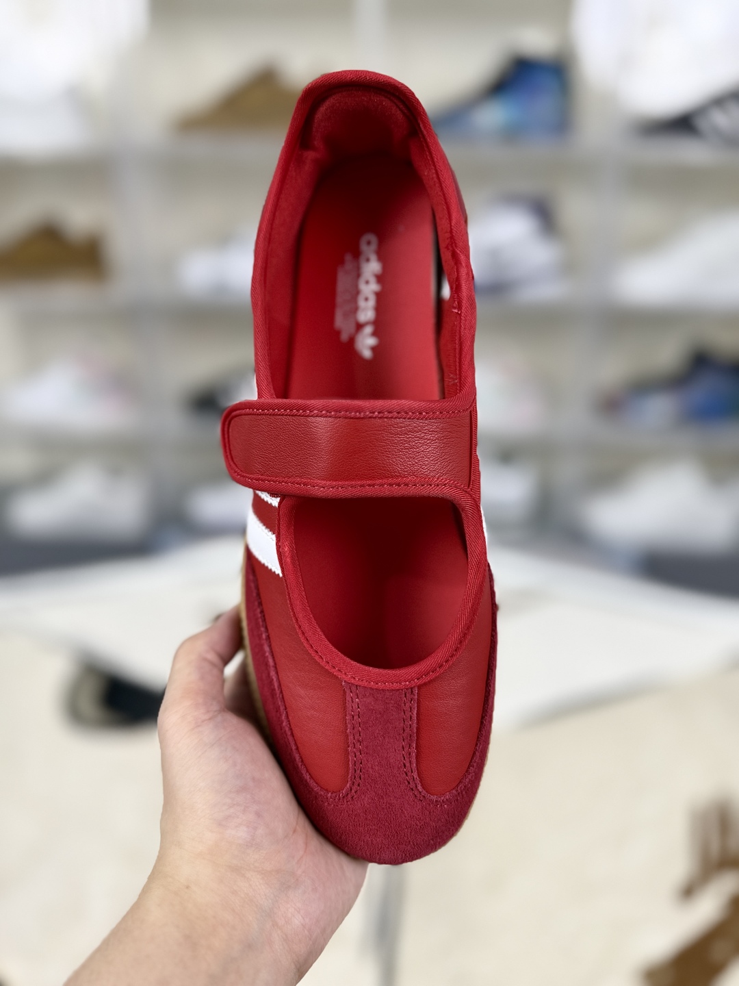 Adidas Originals Samba Jane Mary Jane Shoes - Women's Red Leather Sneakers 5 cmp i1752349027422 813 0 3