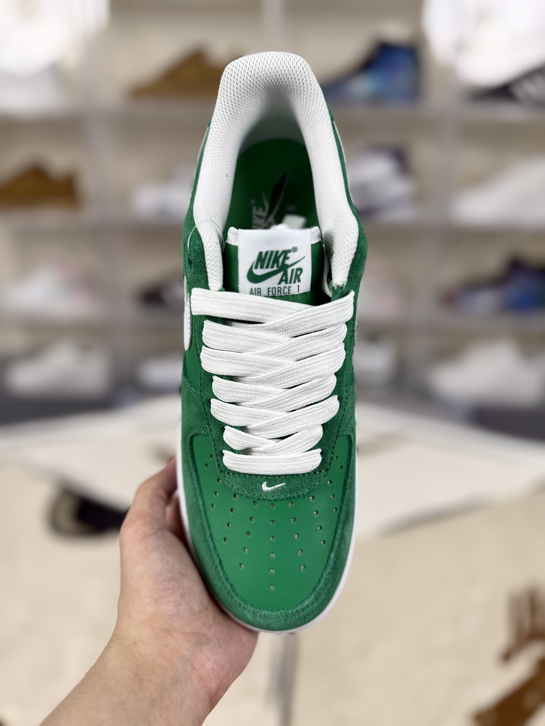 Nike Air Force 1 Low Green White Suede Casual Shoes IB6388-300 5 cmp i1752349354023 2038 0 3