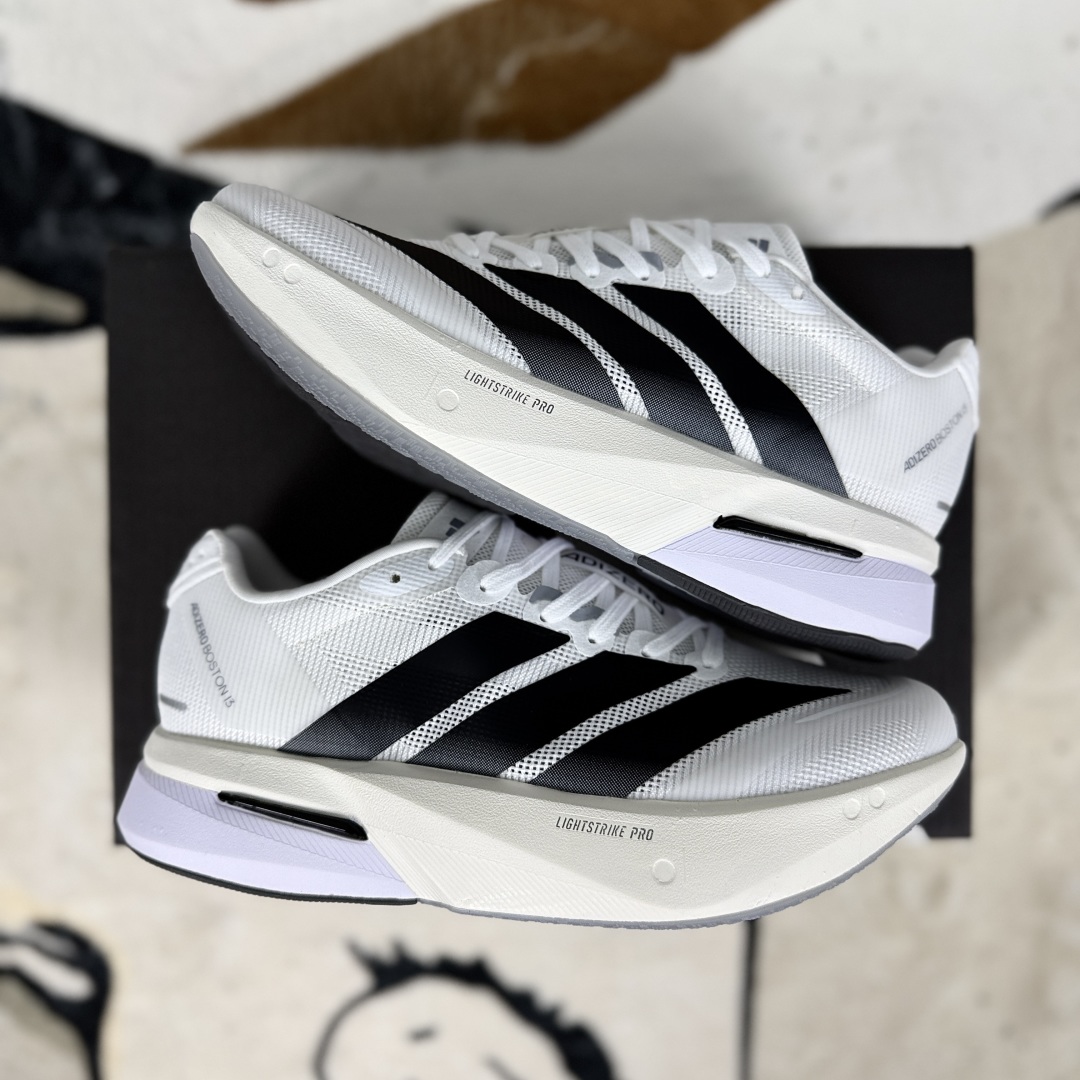 Adidas Adizero Boston 13 Running Shoes - White/Black, Comfortable and Shock-Absorbing 8 cmp i1752349362570 3917 0 7