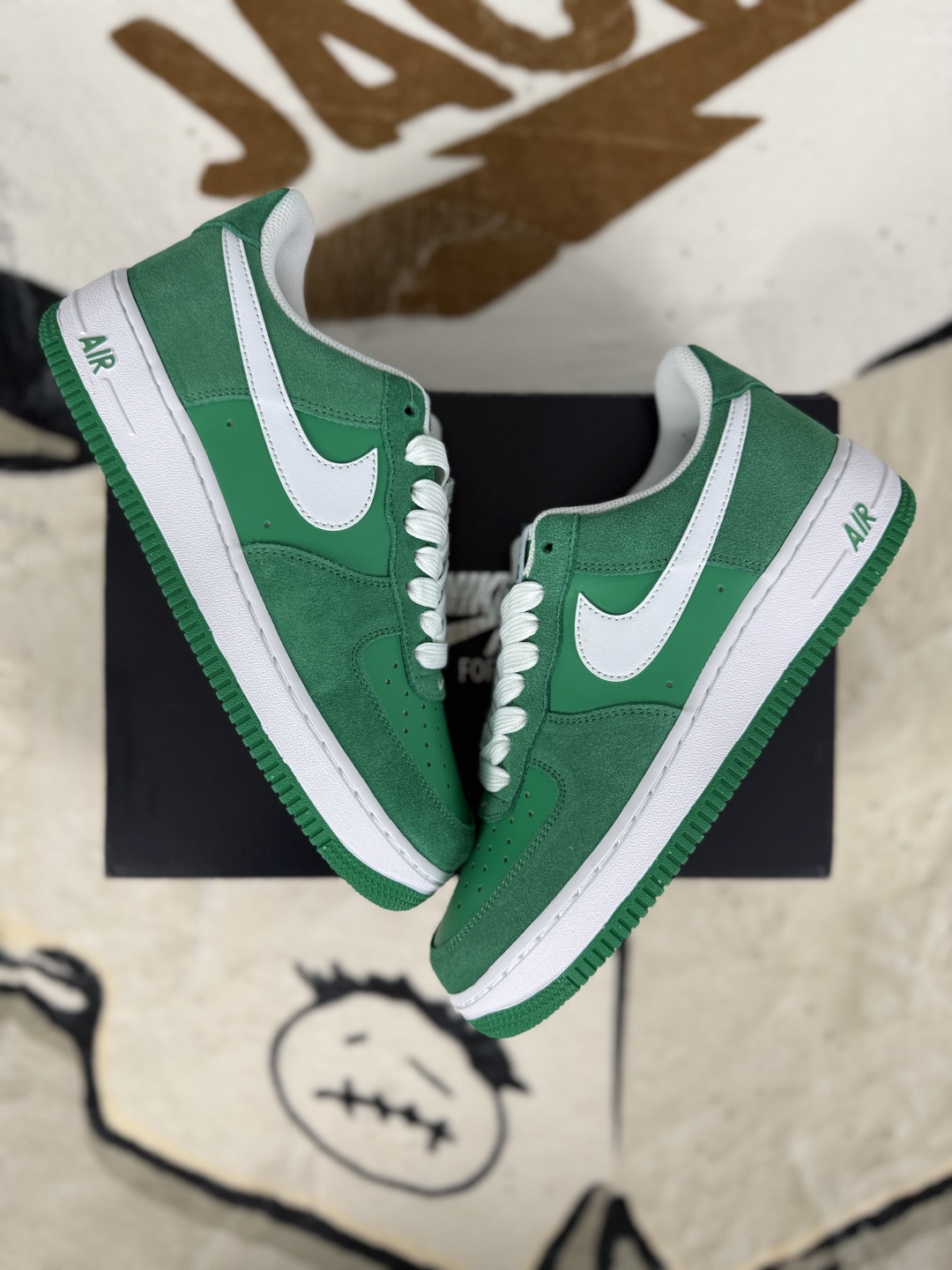 Nike Air Force 1 Low Green White Suede Casual Shoes IB6388-300 8 cmp i1752349534974 8053 0 6